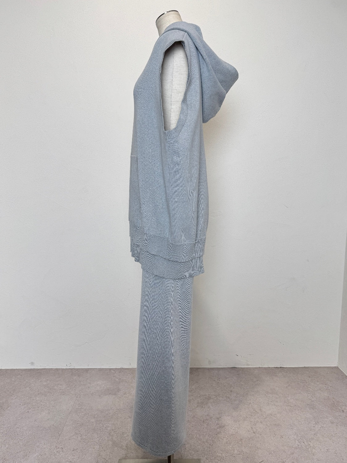 レイヤーライク フーディー KNIT セットアップ