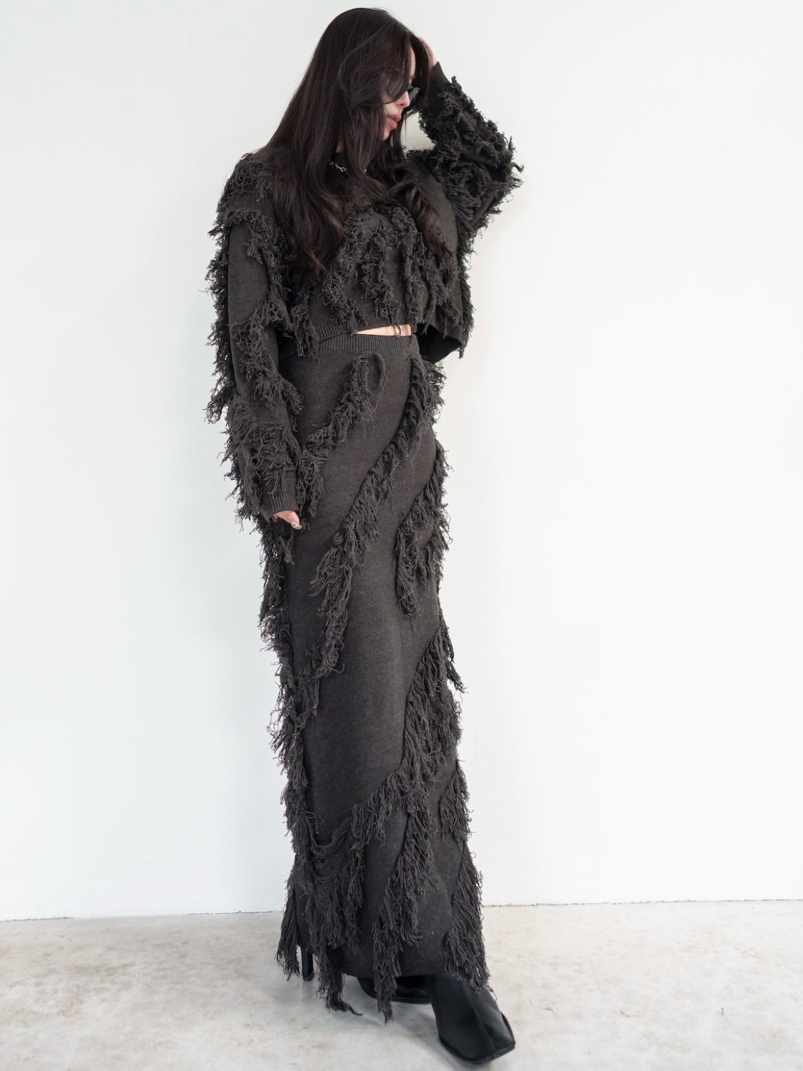 Wave Fringe Knit Setup