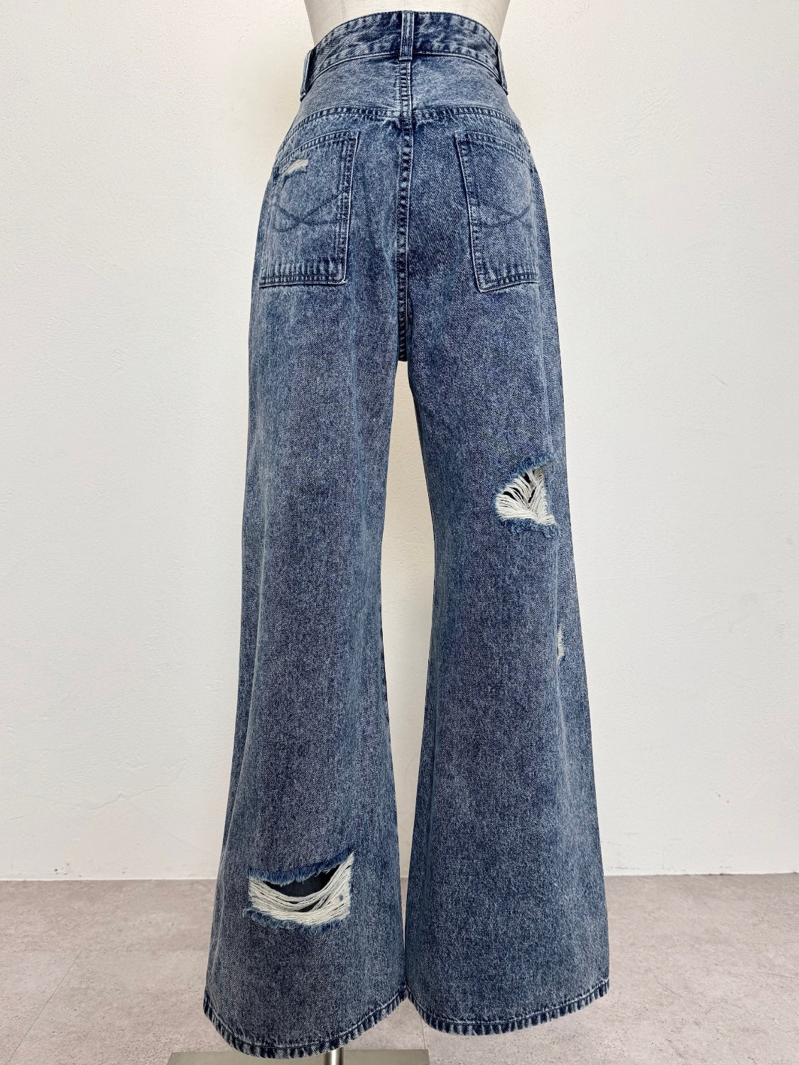 ダメージ ワイド DENIM