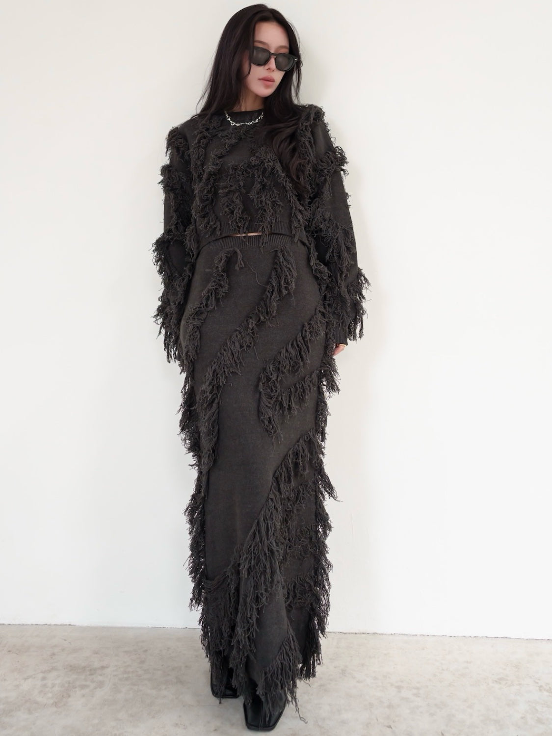 Wave Fringe Knit Setup