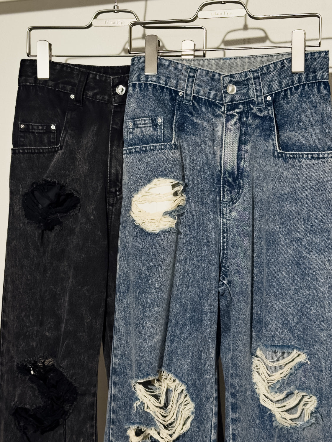 ダメージ ワイド DENIM
