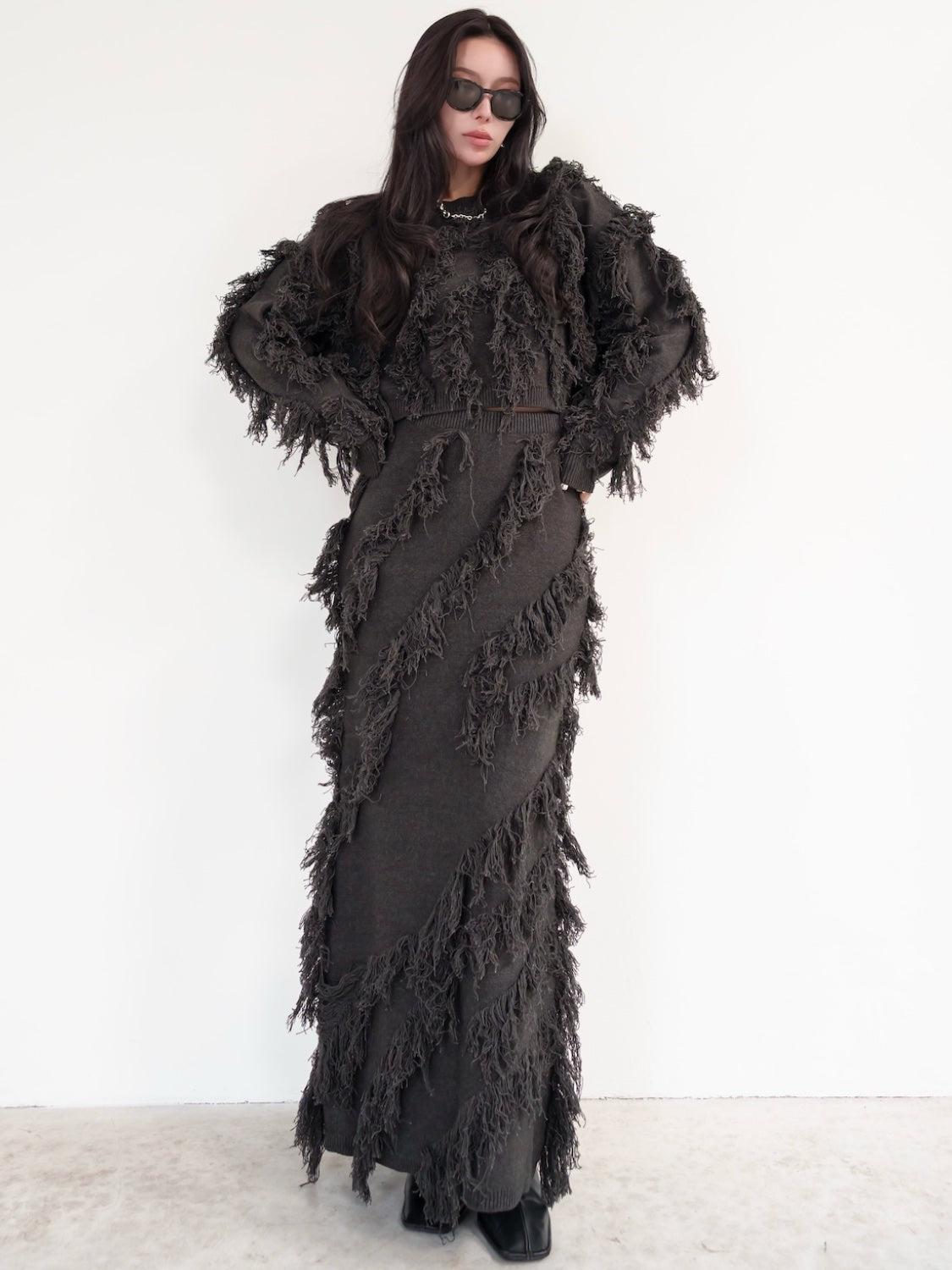 Wave Fringe Knit Setup