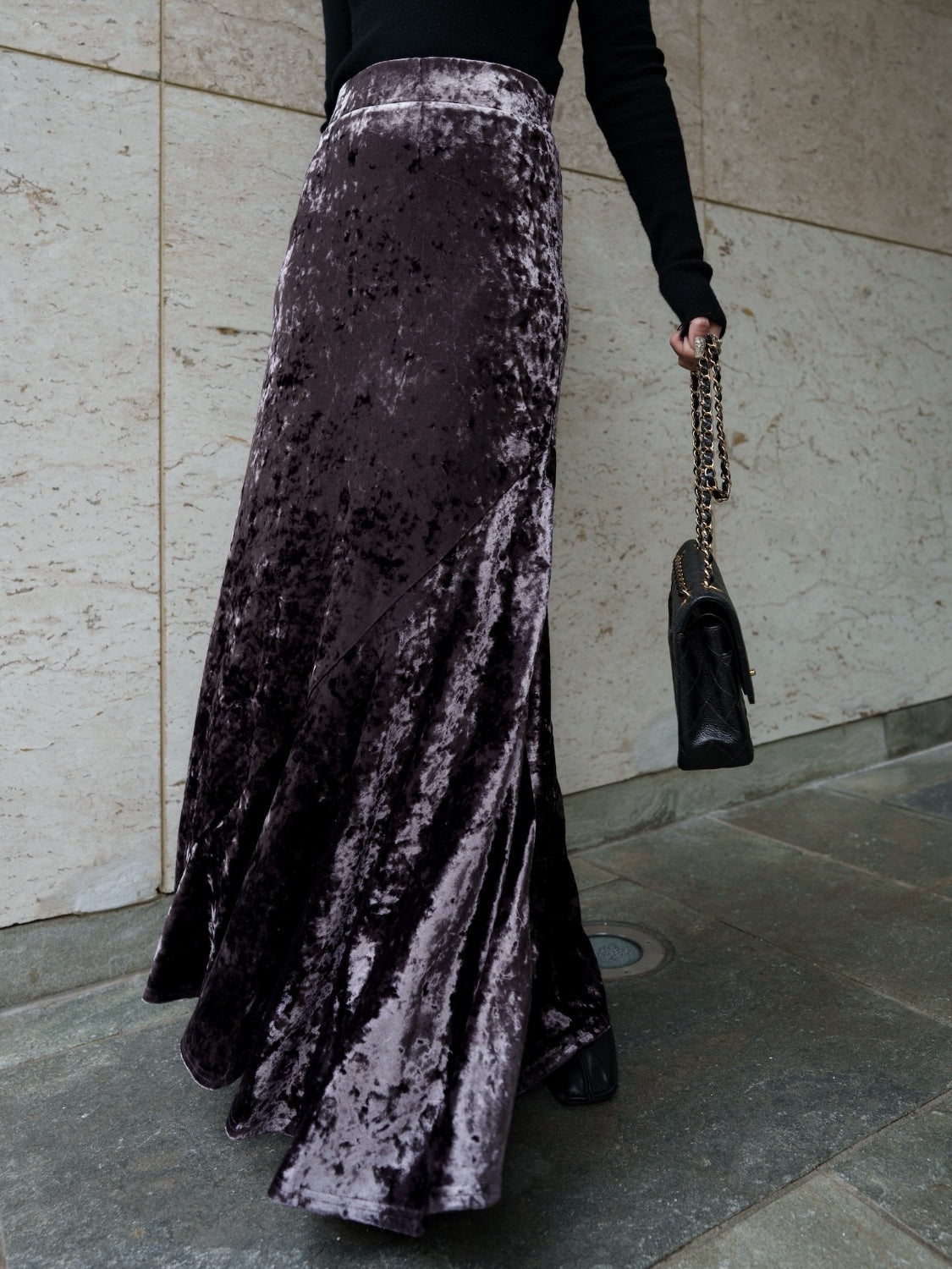 MODEL:159cm<br>COLOR:グレイッシュパープル