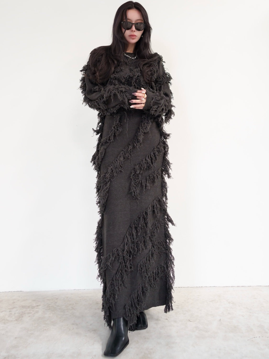 MODEL:159cm<br>COLOR:チャコール