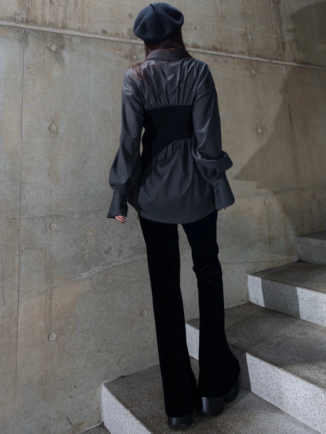 Relax フレア ベロアパンツ