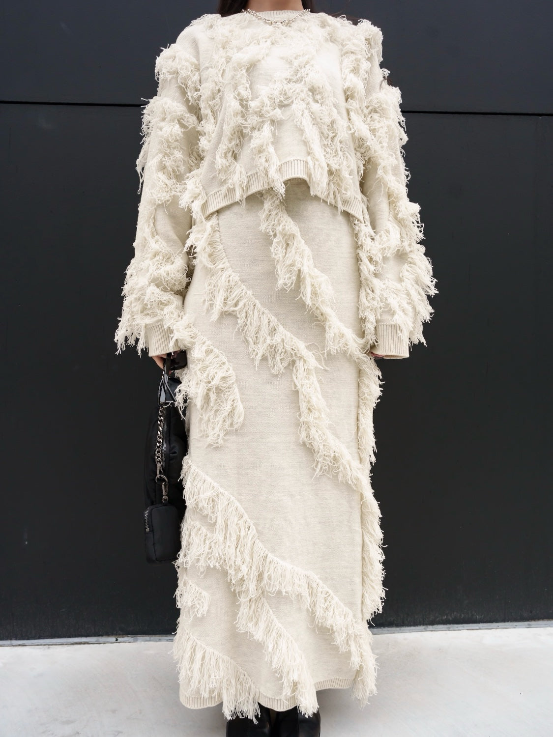 Wave Fringe Knit Setup