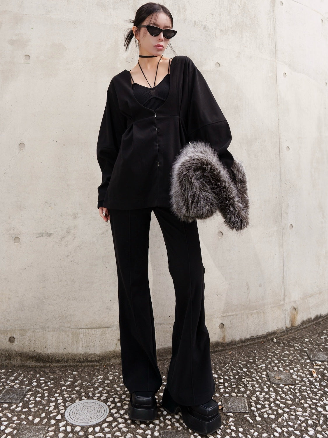 グラデーション Fur トートバッグ