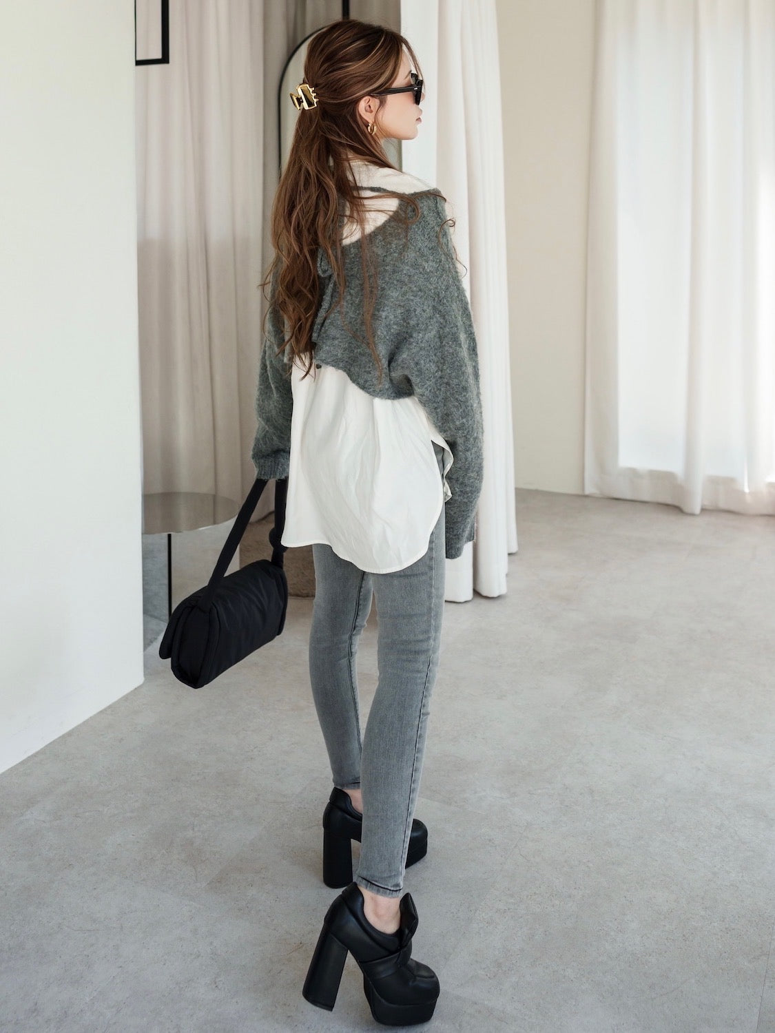 Stretch Gray Skinny