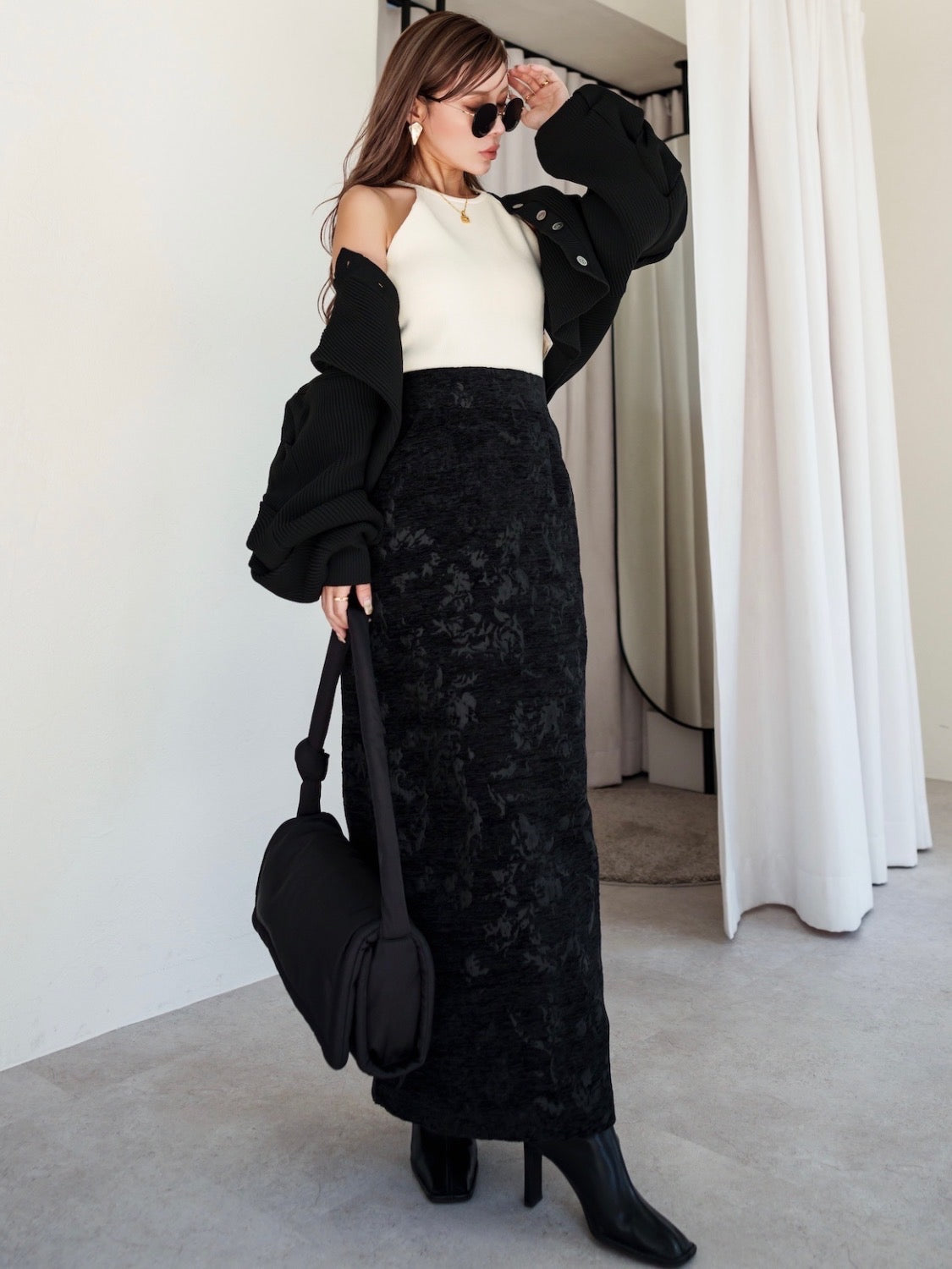 パファー Nylon ショルダーバッグ
