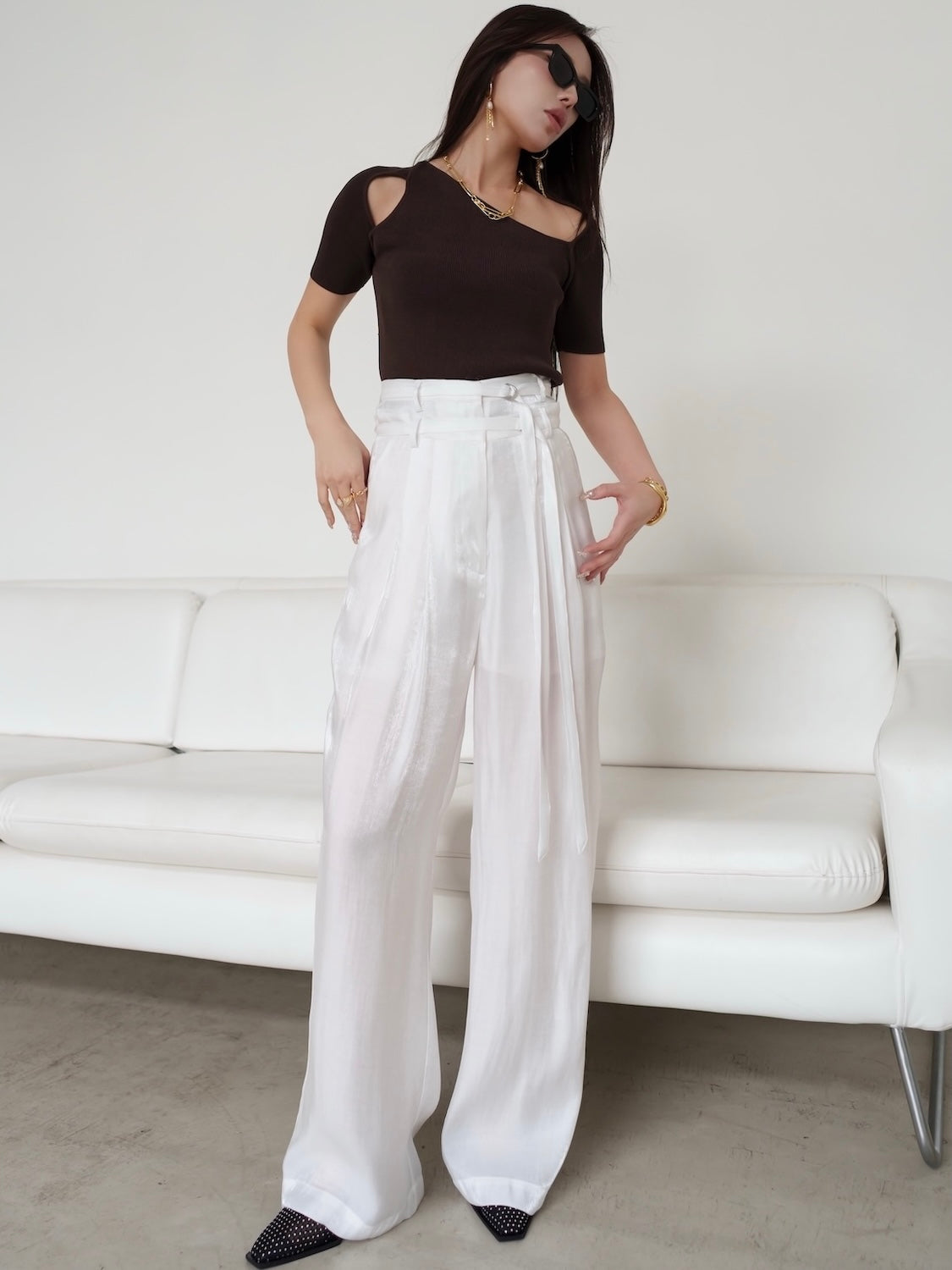 MODEL:159cm<br>COLOR:ブラウン