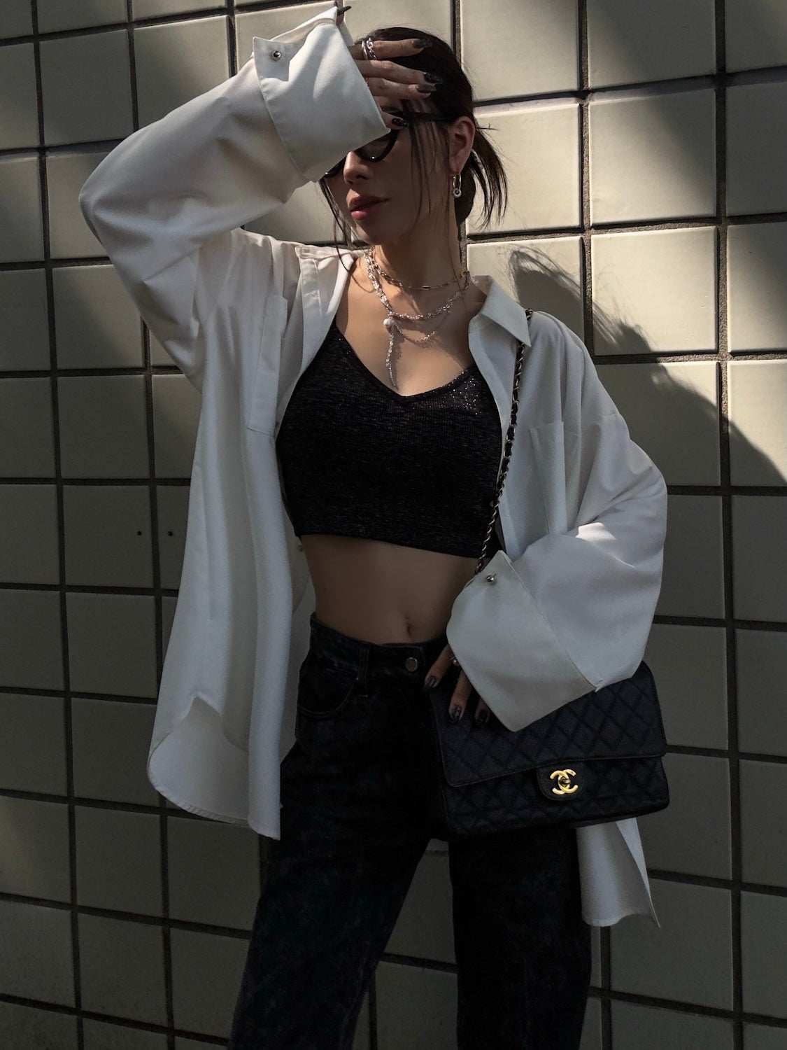 カフスボタン オーバー SHIRT