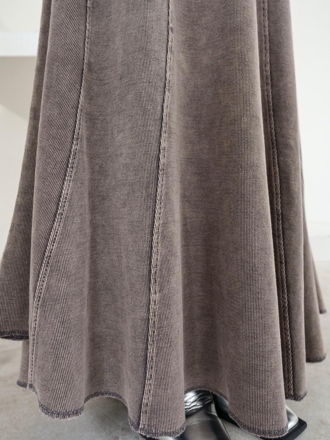 ピグメント Rib フレア ワンピース