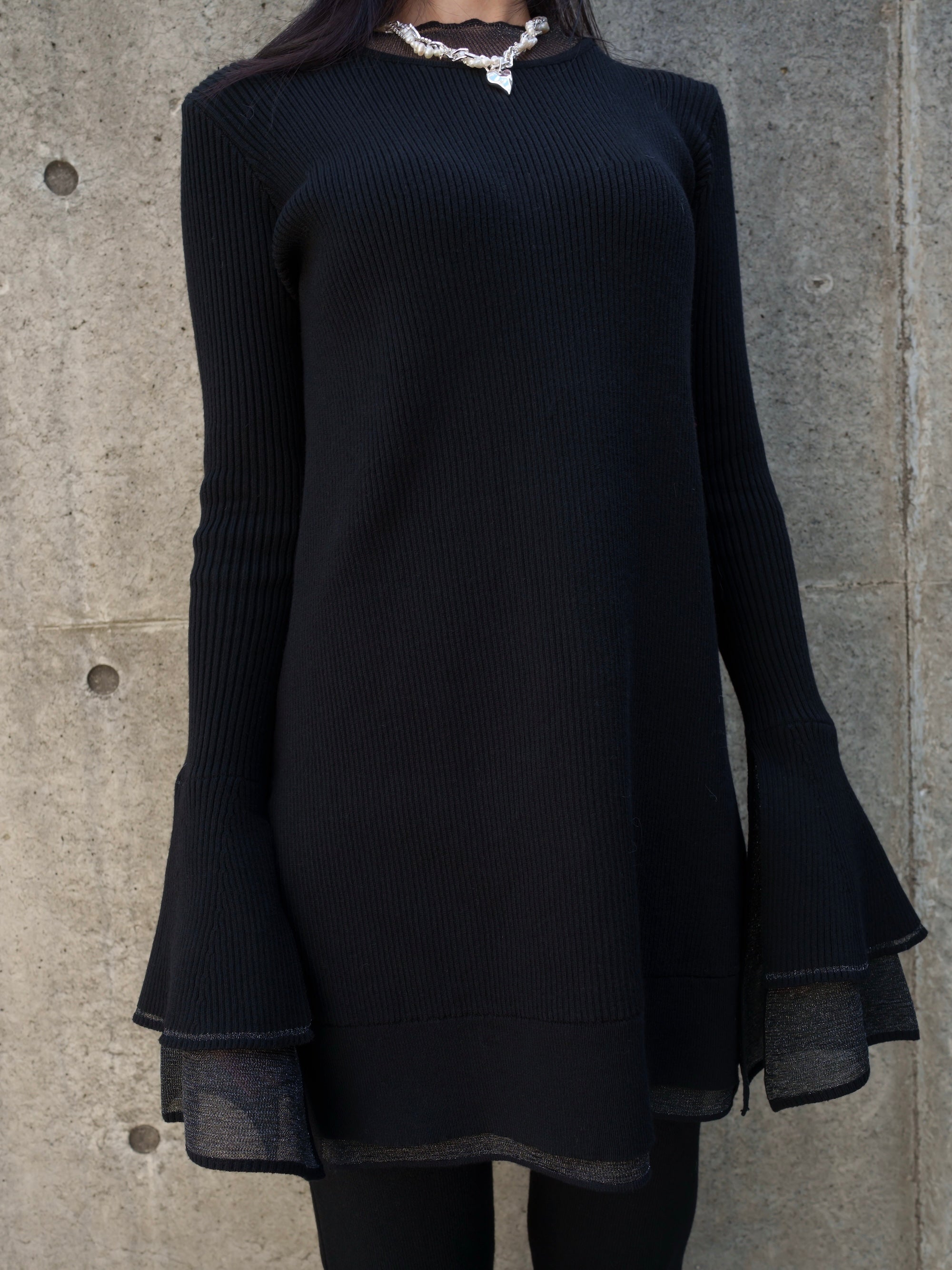 Sheer レイヤーカフス KNIT セットアップ