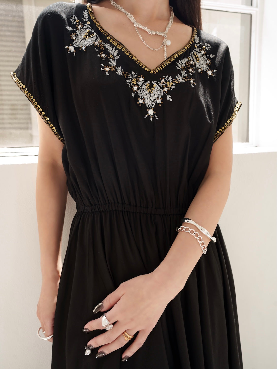 エンブロイダリー Rayon ワンピース