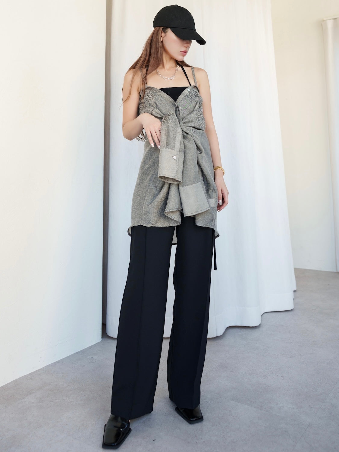 ウエストマーク Wide スラックス