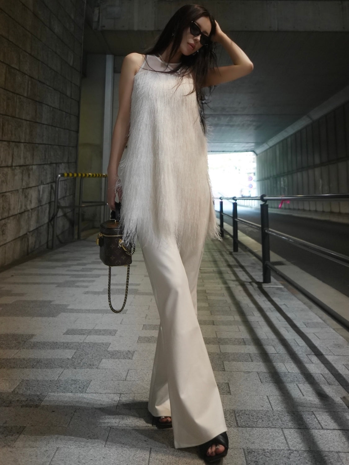 MODEL:159cm<br>COLOR:ホワイト
