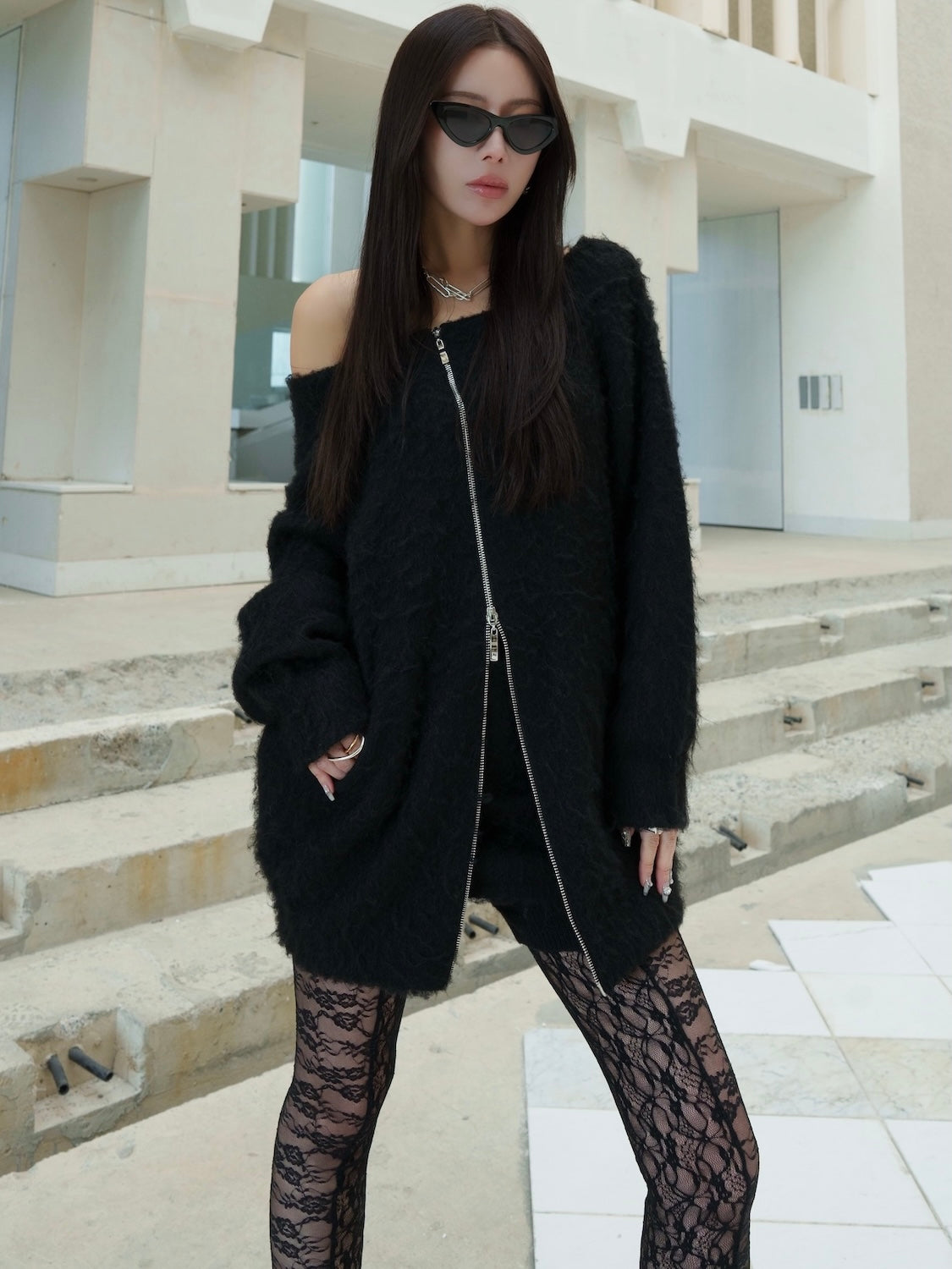 ショートパンツ レイヤード KNIT スカート