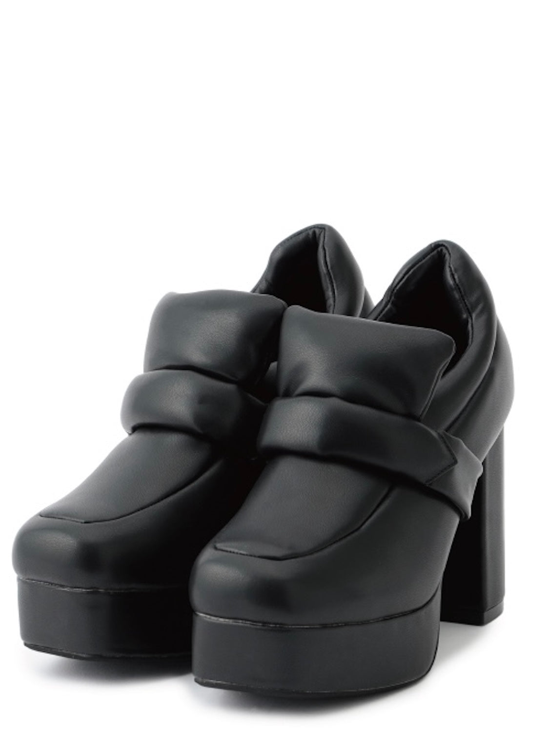 Padded High-heel Loafers