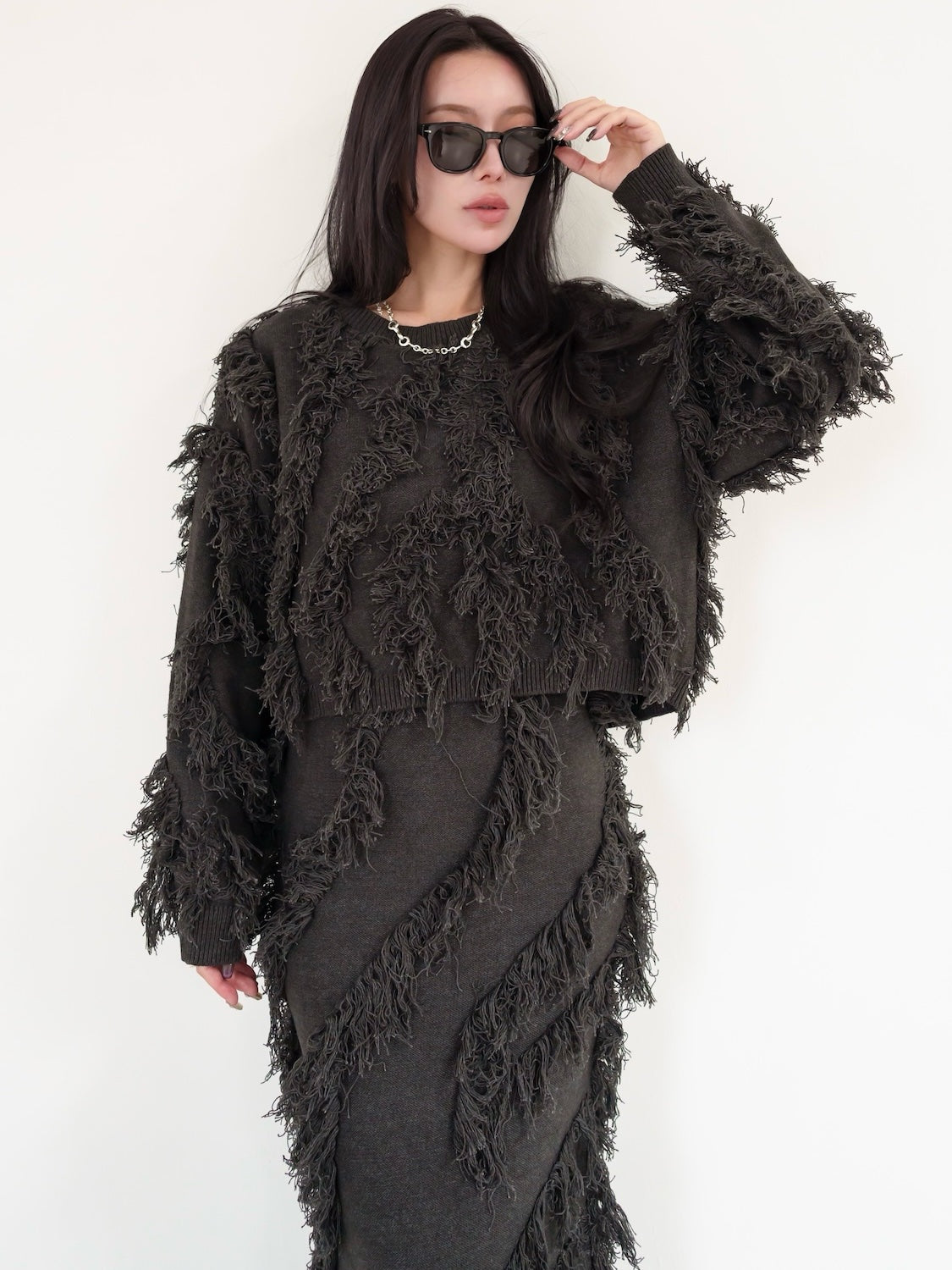 Wave Fringe Knit Setup