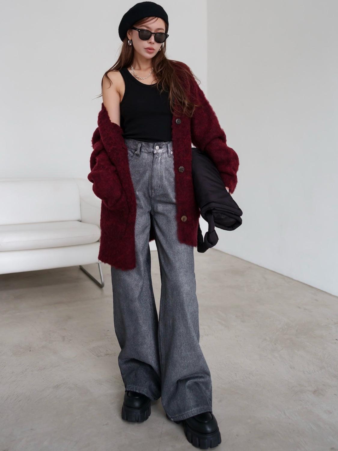 MODEL:159cm<br>COLOR:レッド