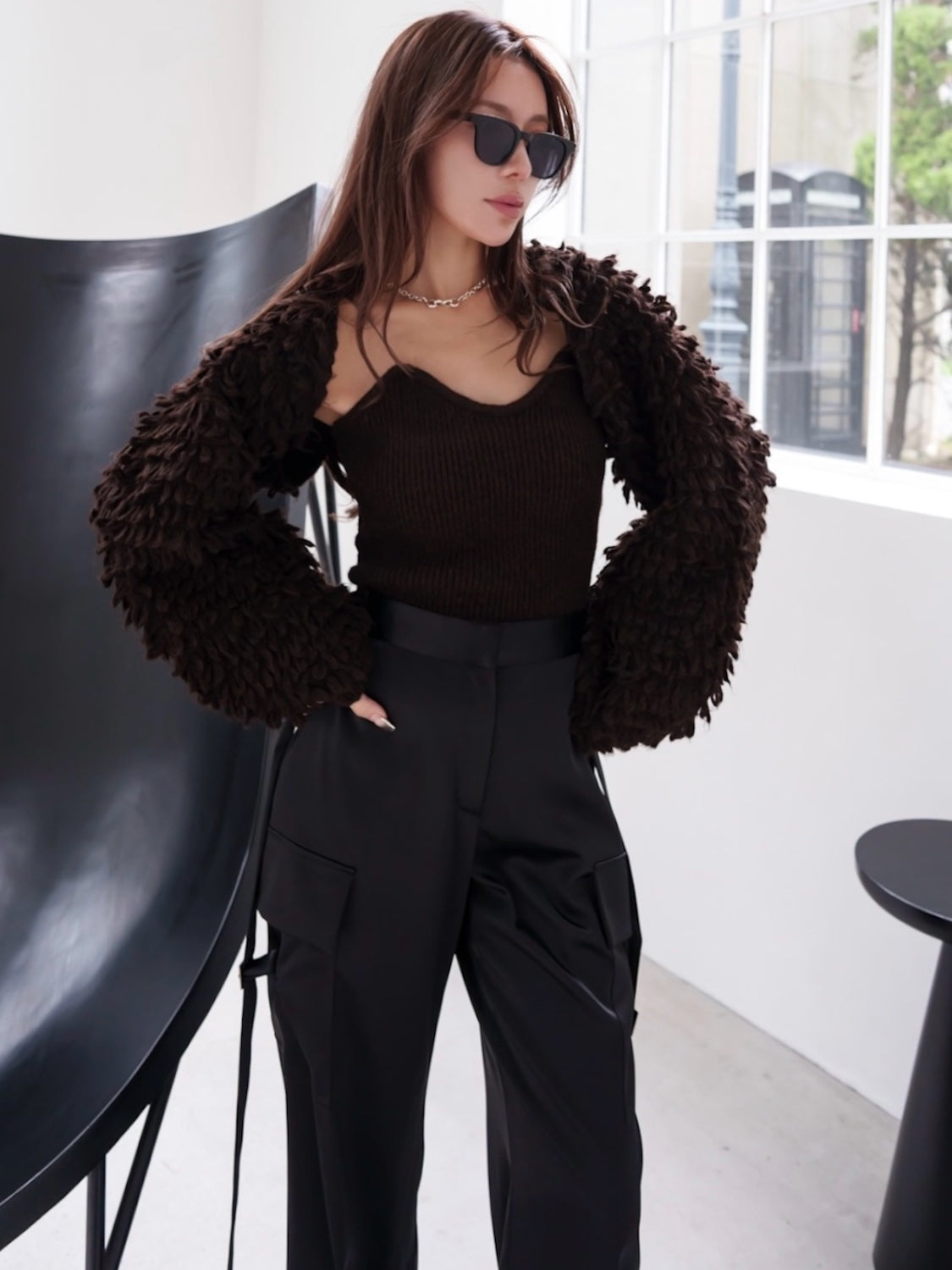 Loop Knit Bolero & Camisole Set