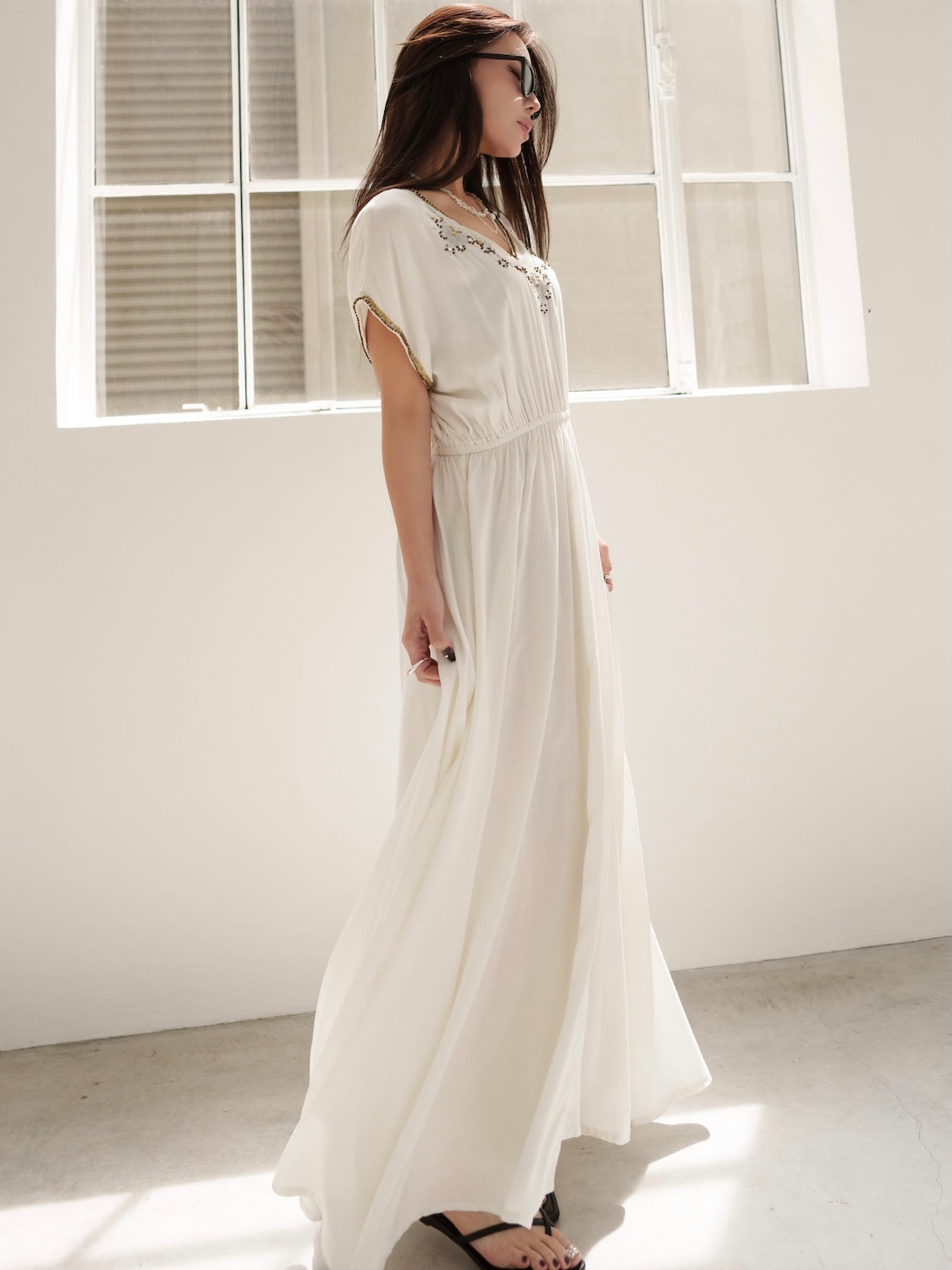 エンブロイダリー Rayon ワンピース