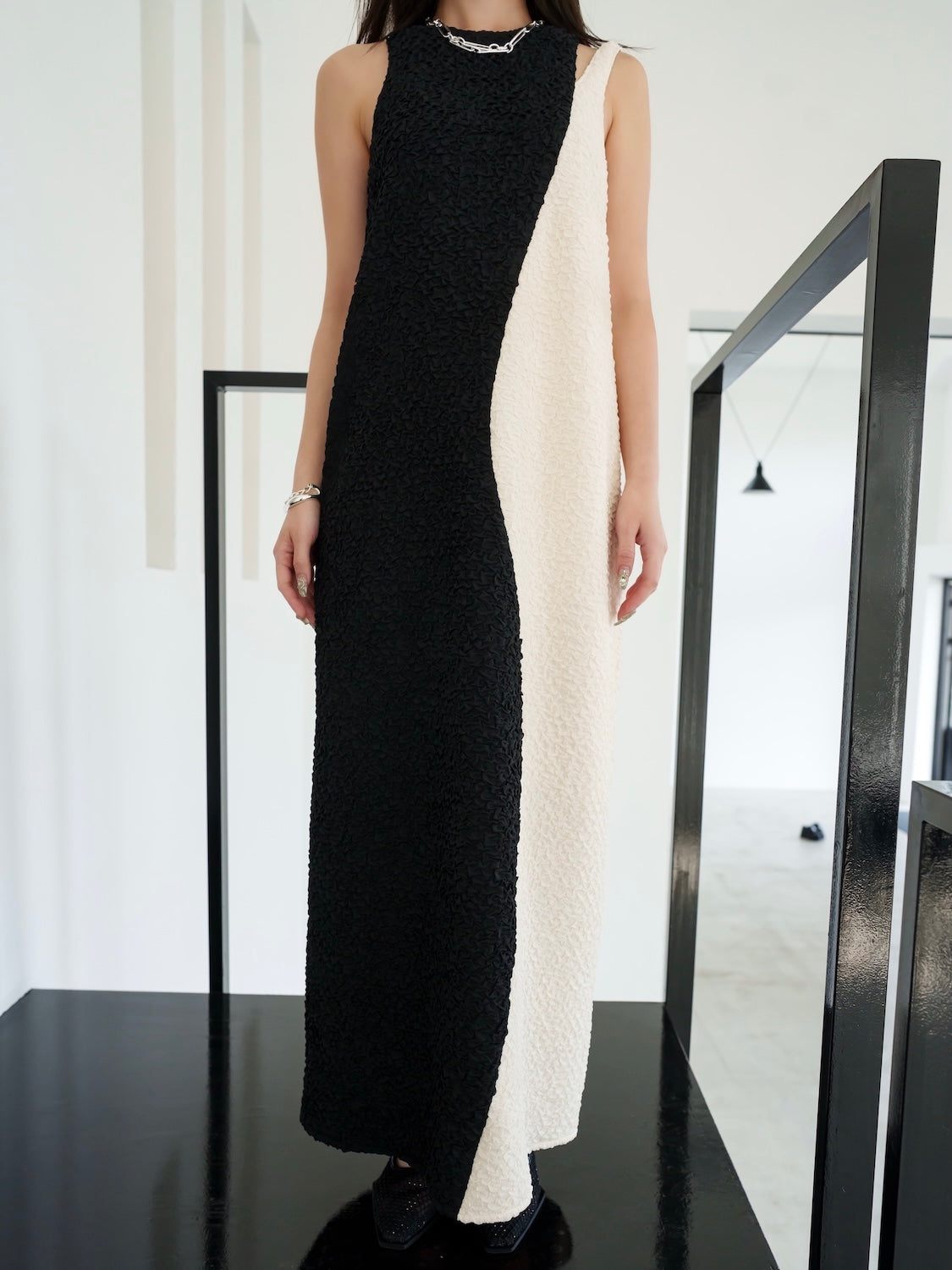 Wave バイカラー ワンピース