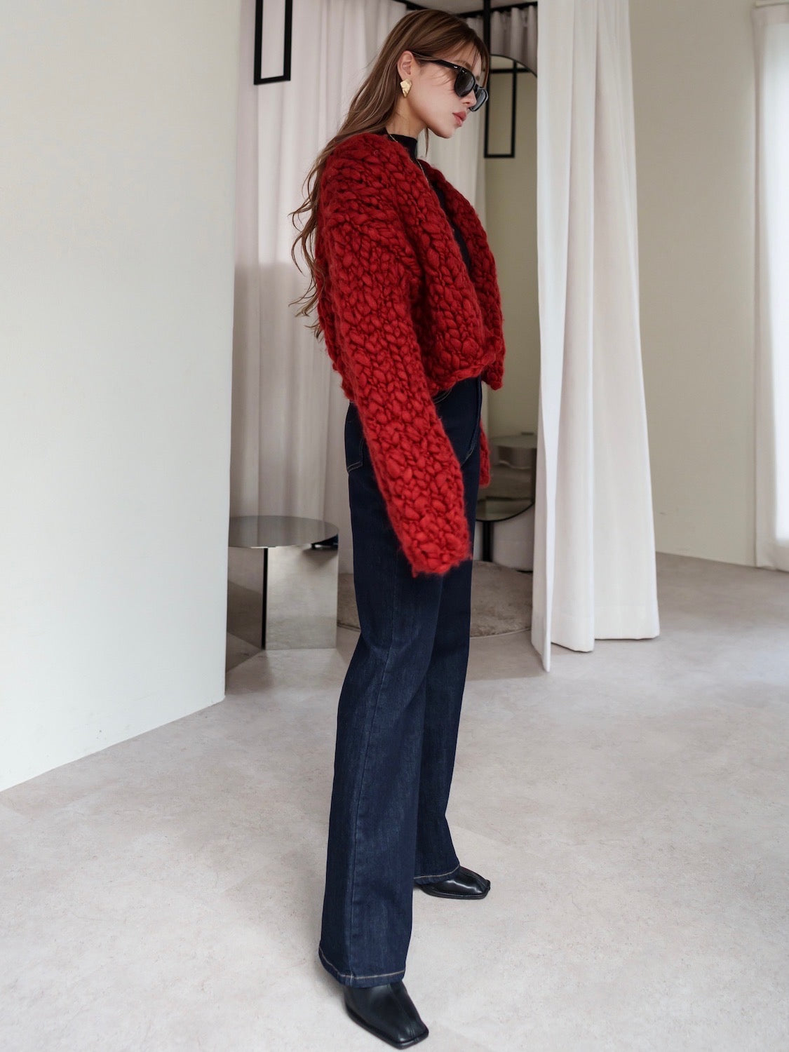 ビッグスラブ クロップド Cardigan