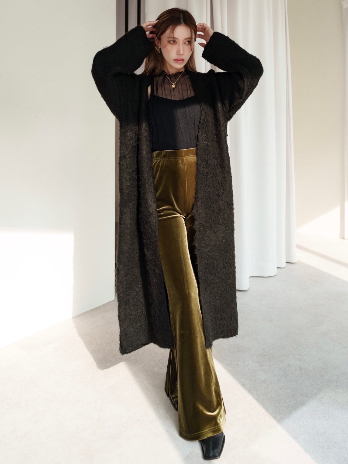 Wool Long Cardigan