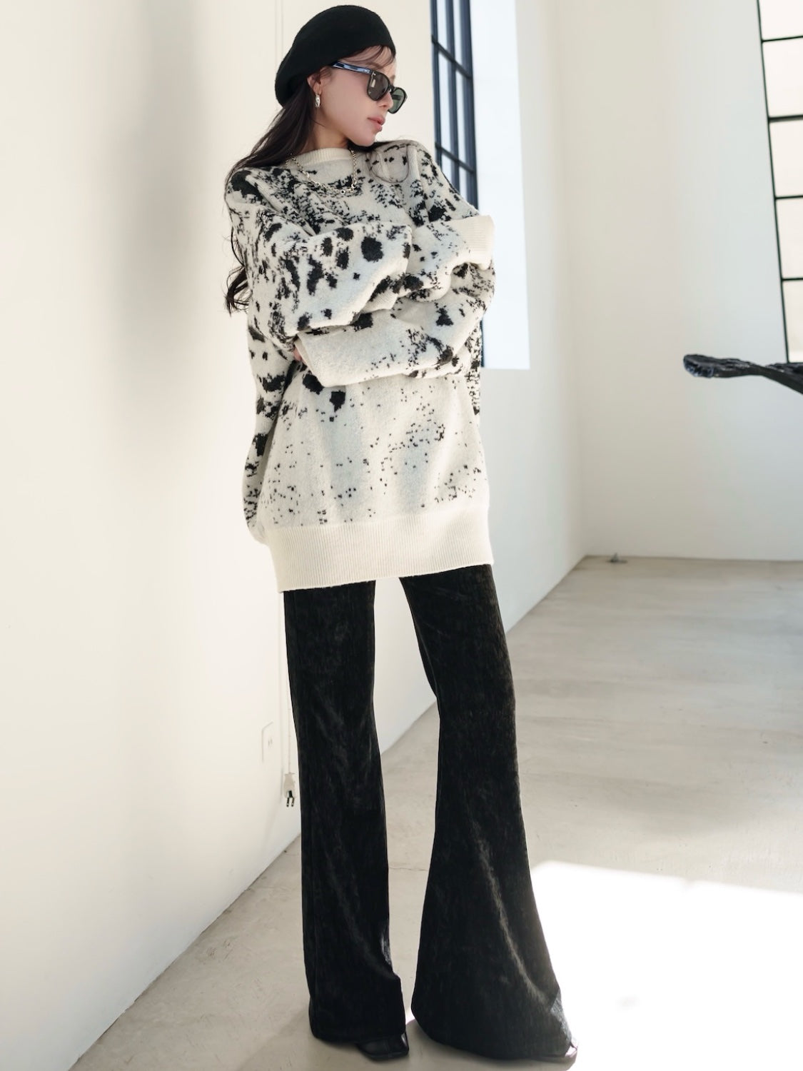 MODEL:159cm<br>COLOR:ホワイト