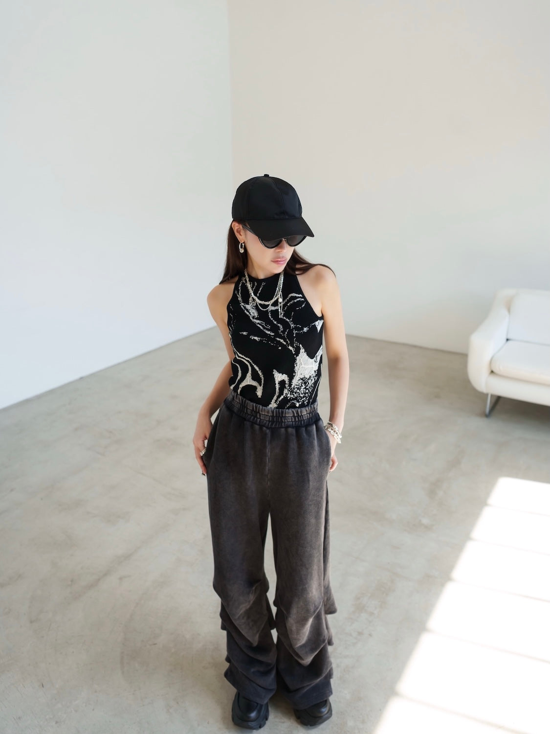 ピグメント マルチタック スウェットパンツ