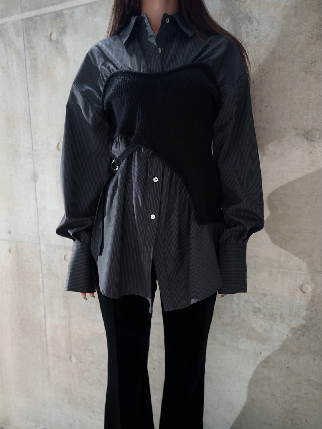 ドッキング KNITビスチェ シャツ