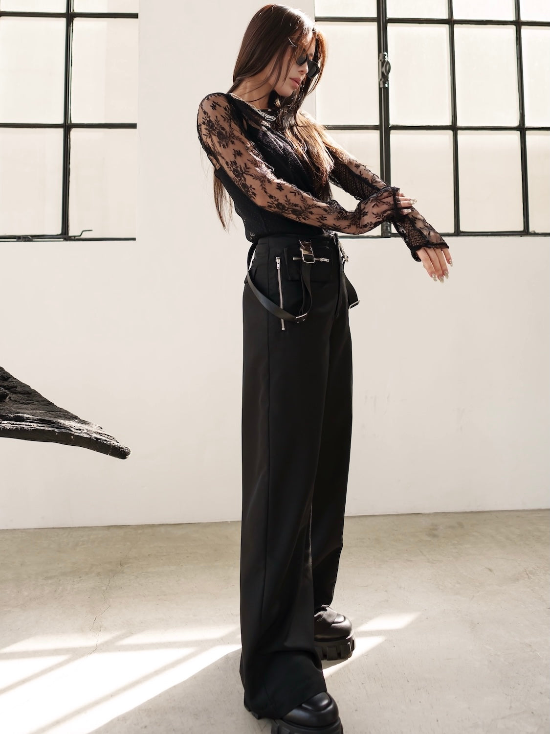 MODEL:159cm<br>着用サイズ:0<br>COLOR:ブラック