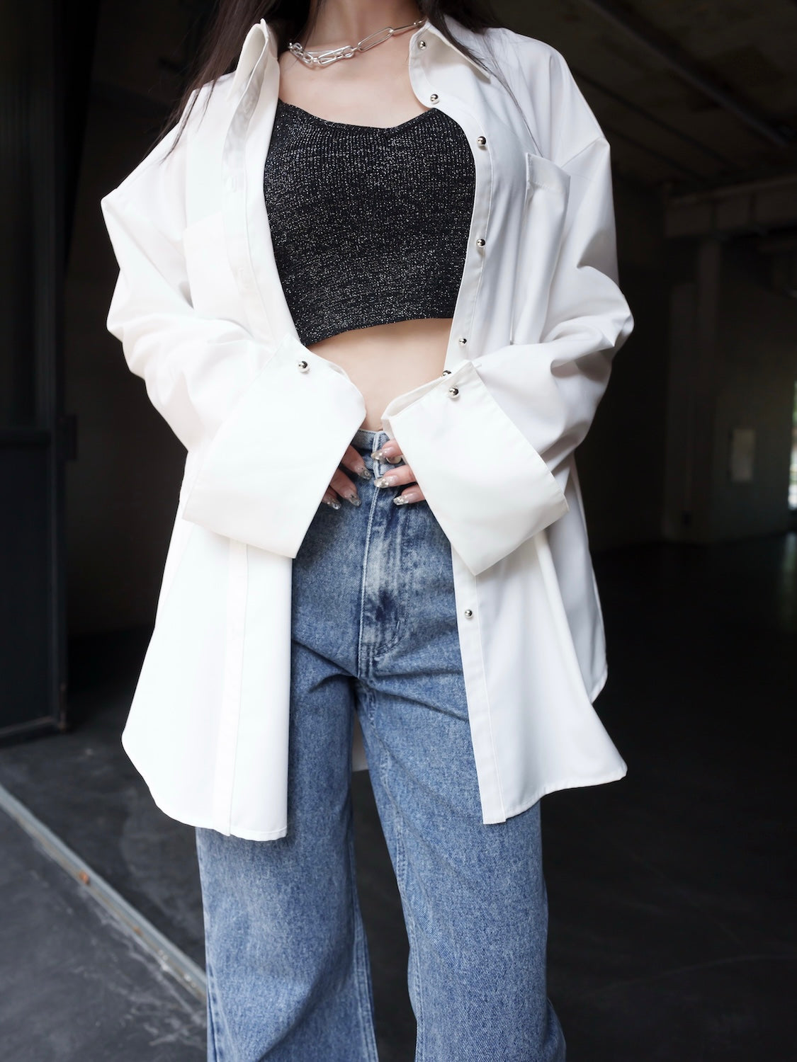 カフスボタン オーバー SHIRT