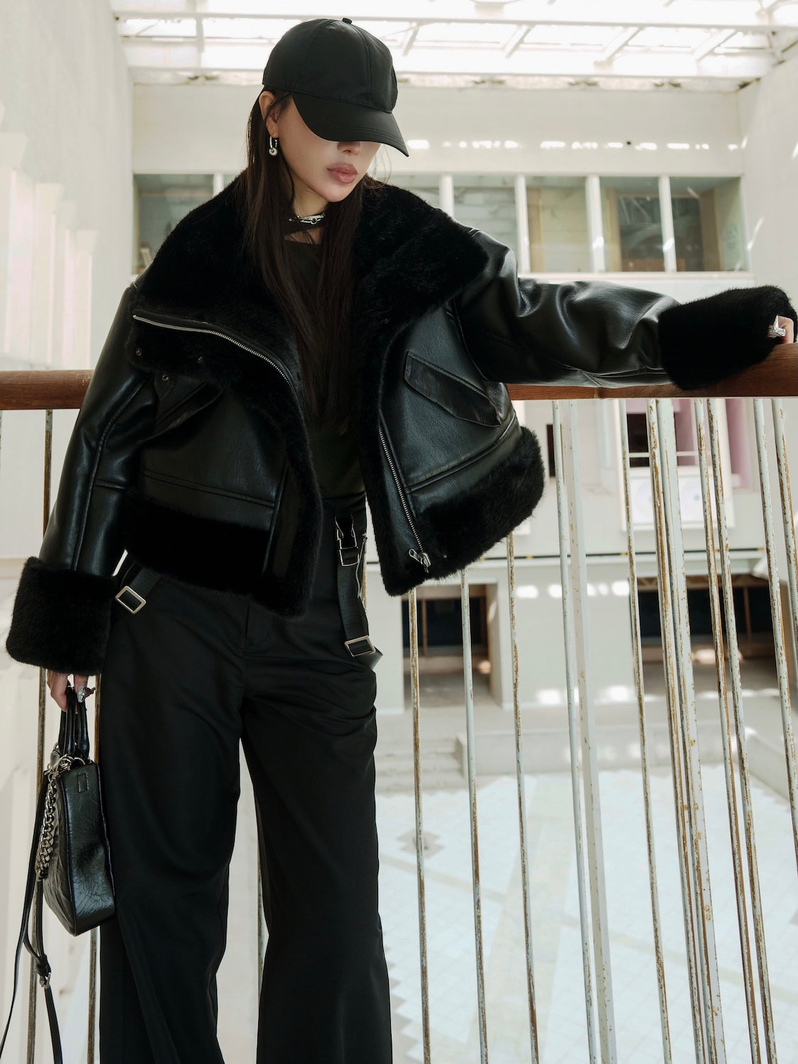 リバーシブル ボンディング Furジャケット