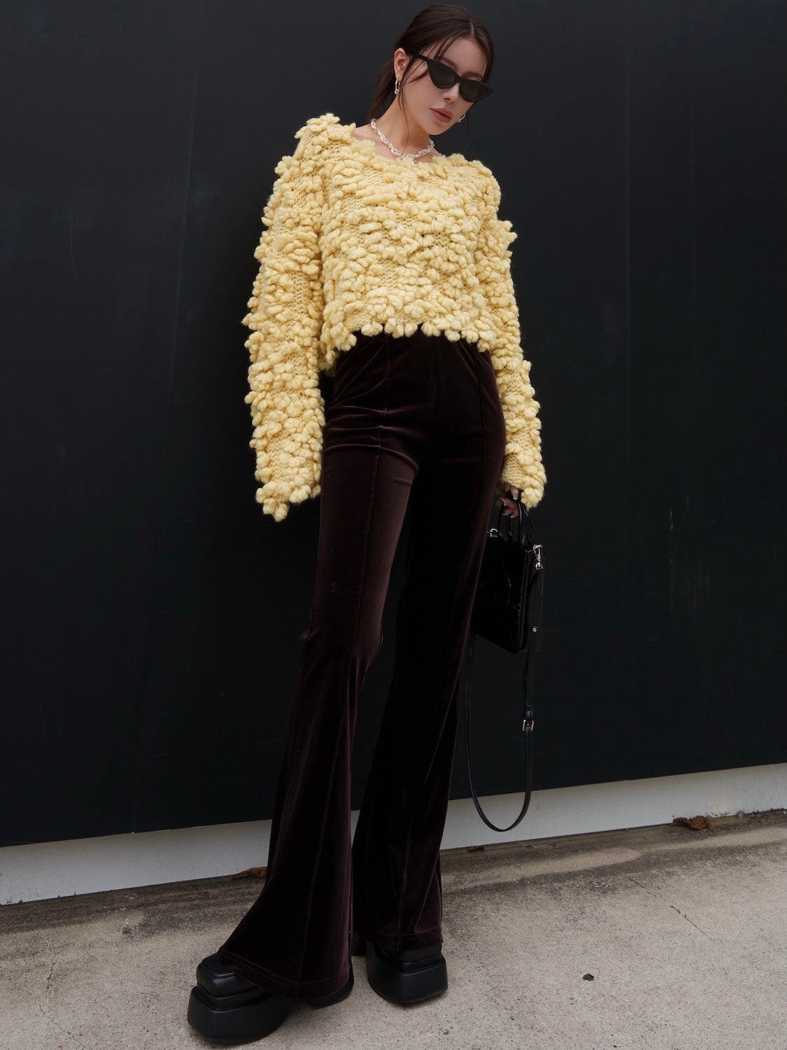 Wool Hand KNIT プルオーバー