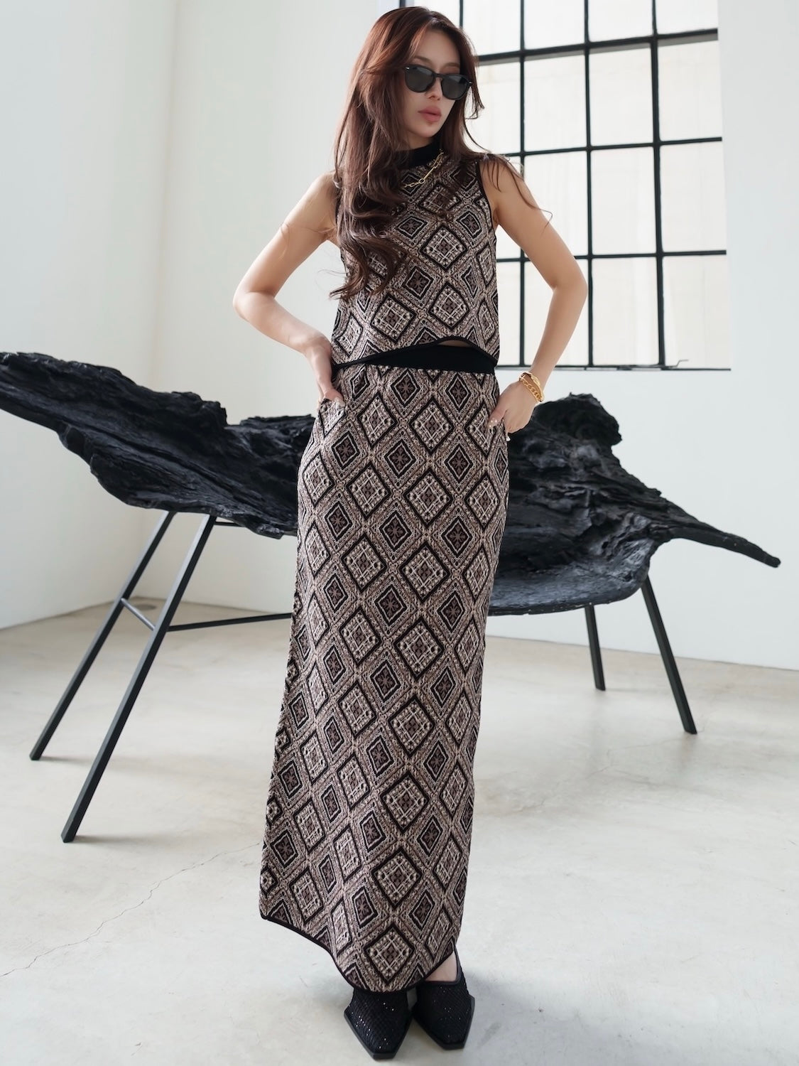 タイルジャガード KNIT セットアップ