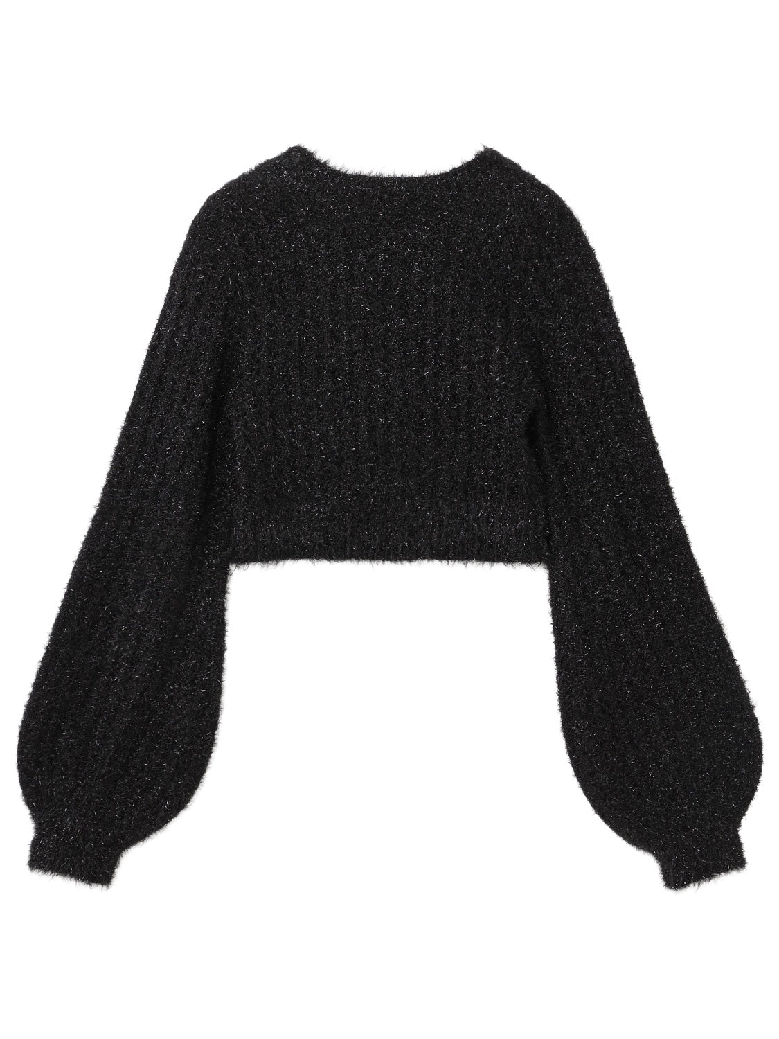 Cropped ラメ KNIT トップス