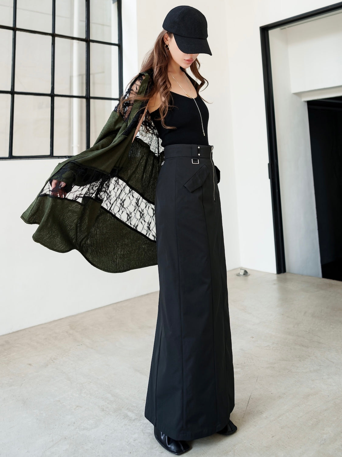 Eco-leather スクエア ショートブーツ