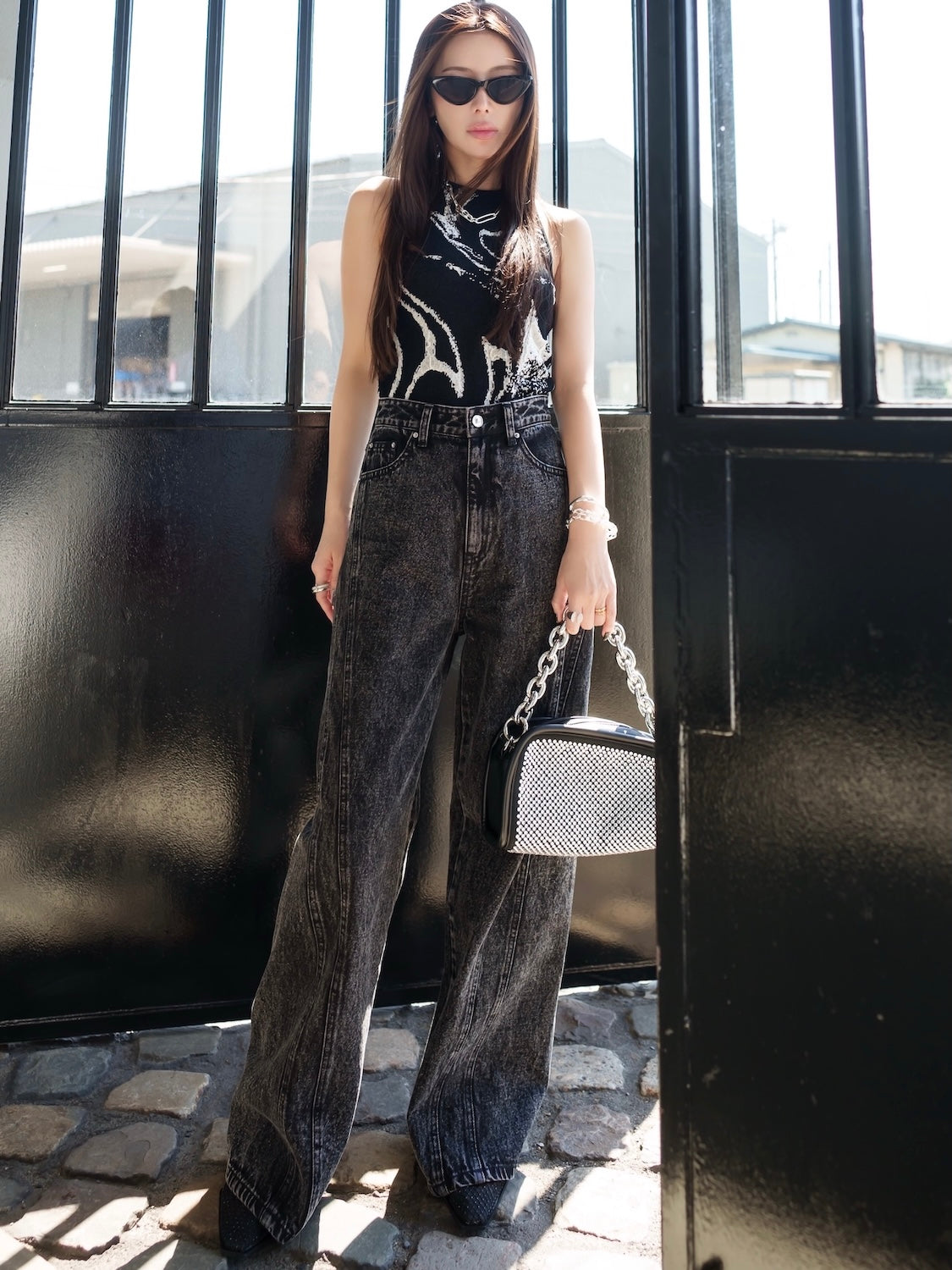 ダイアゴナル シーム ワイド DENIM
