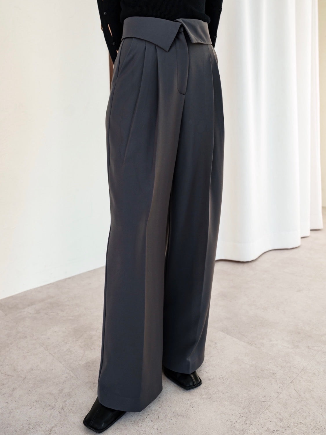 MODEL:159cm<br>着用サイズ:0<br>COLOR:チャコール