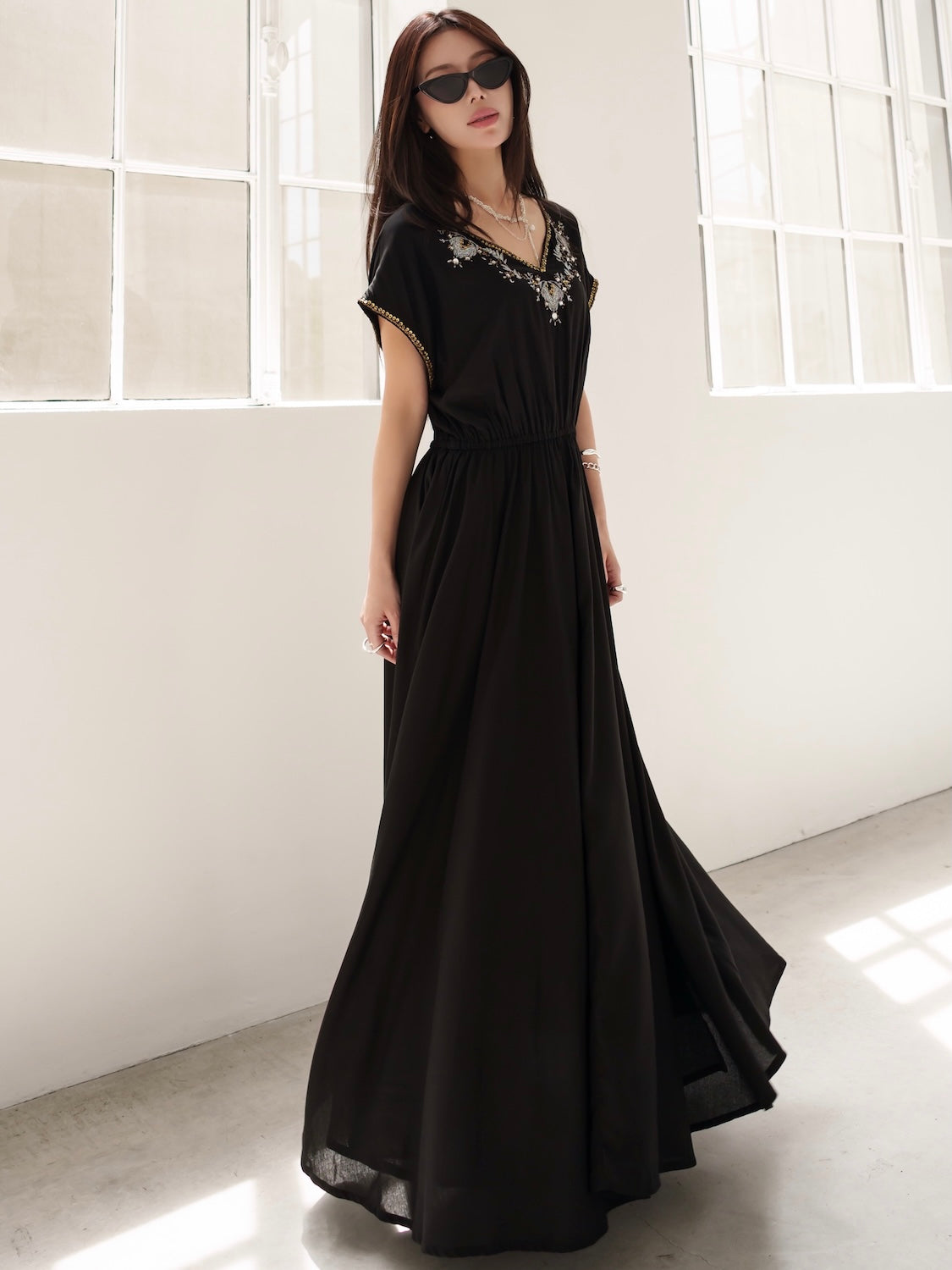 エンブロイダリー Rayon ワンピース