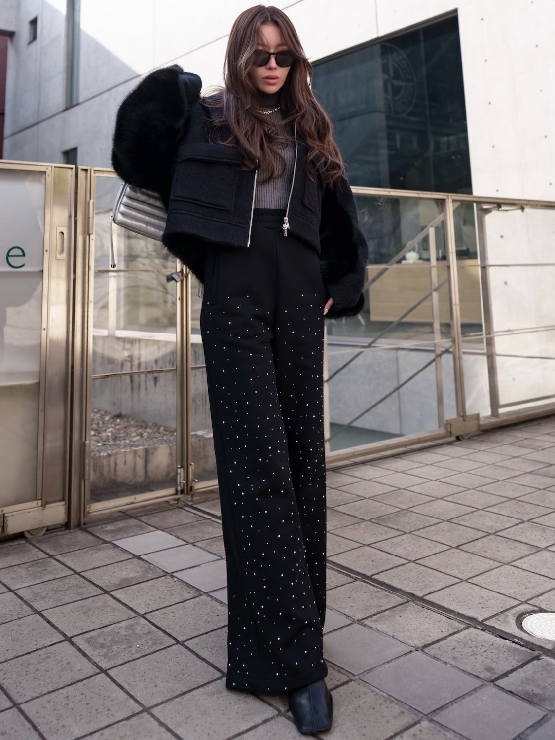 Stone Sweat Wide Pants