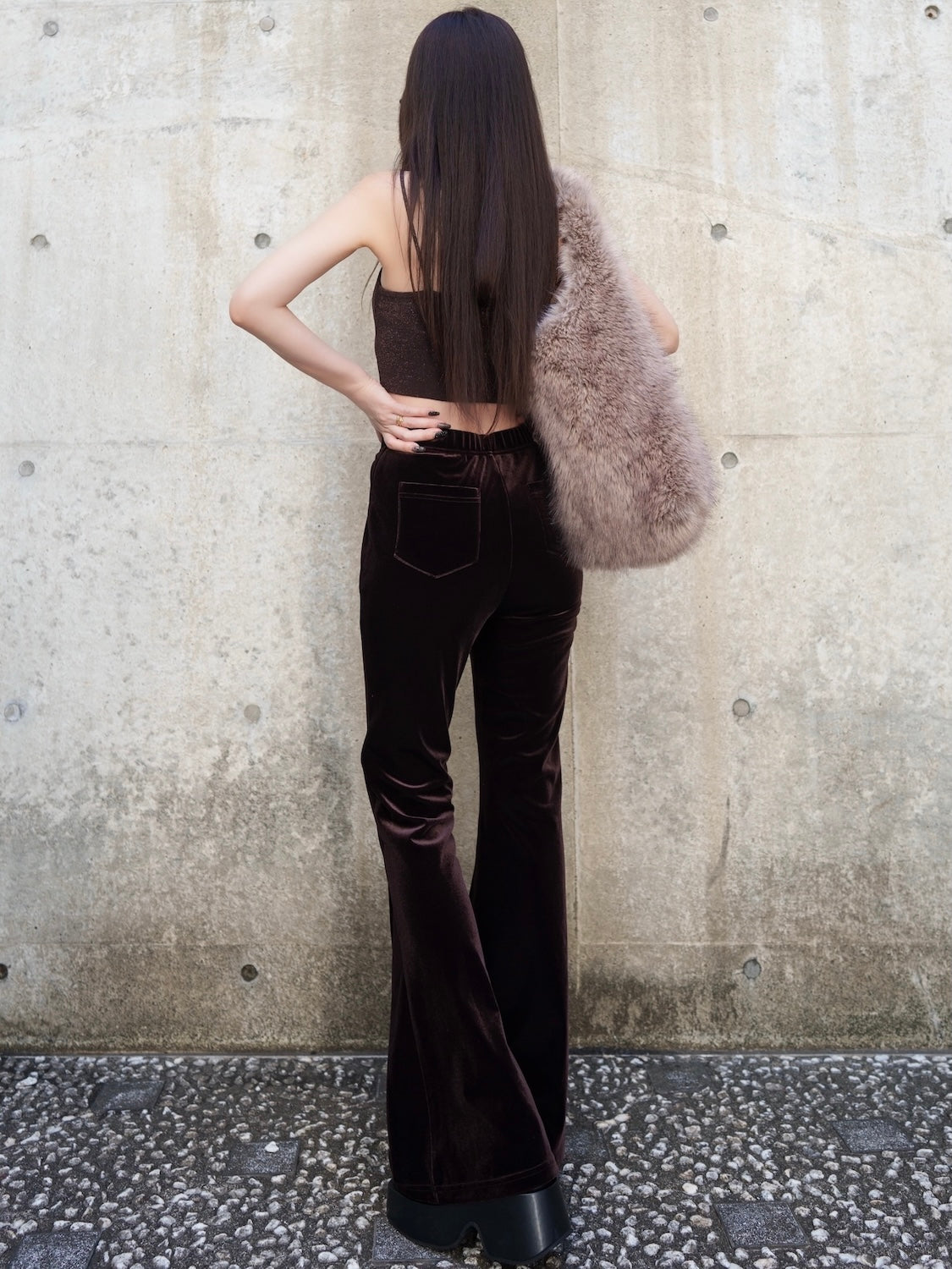 グラデーション Fur トートバッグ