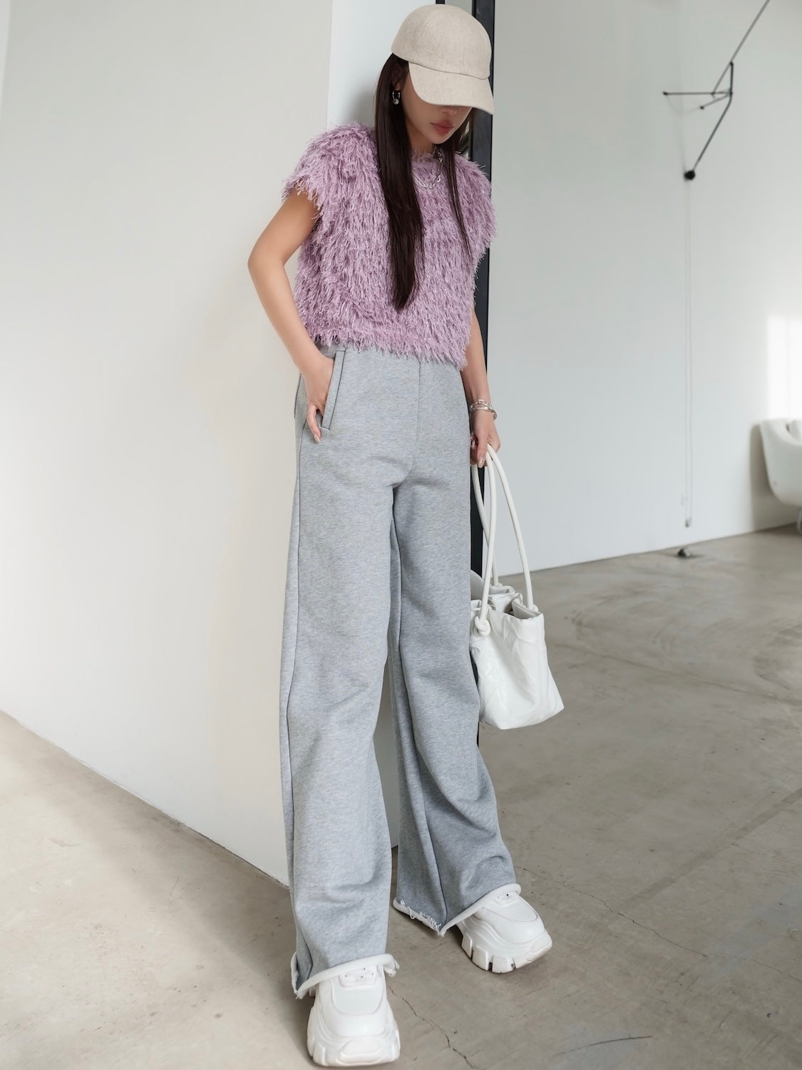 MODEL:159cm<br>COLOR:グレー