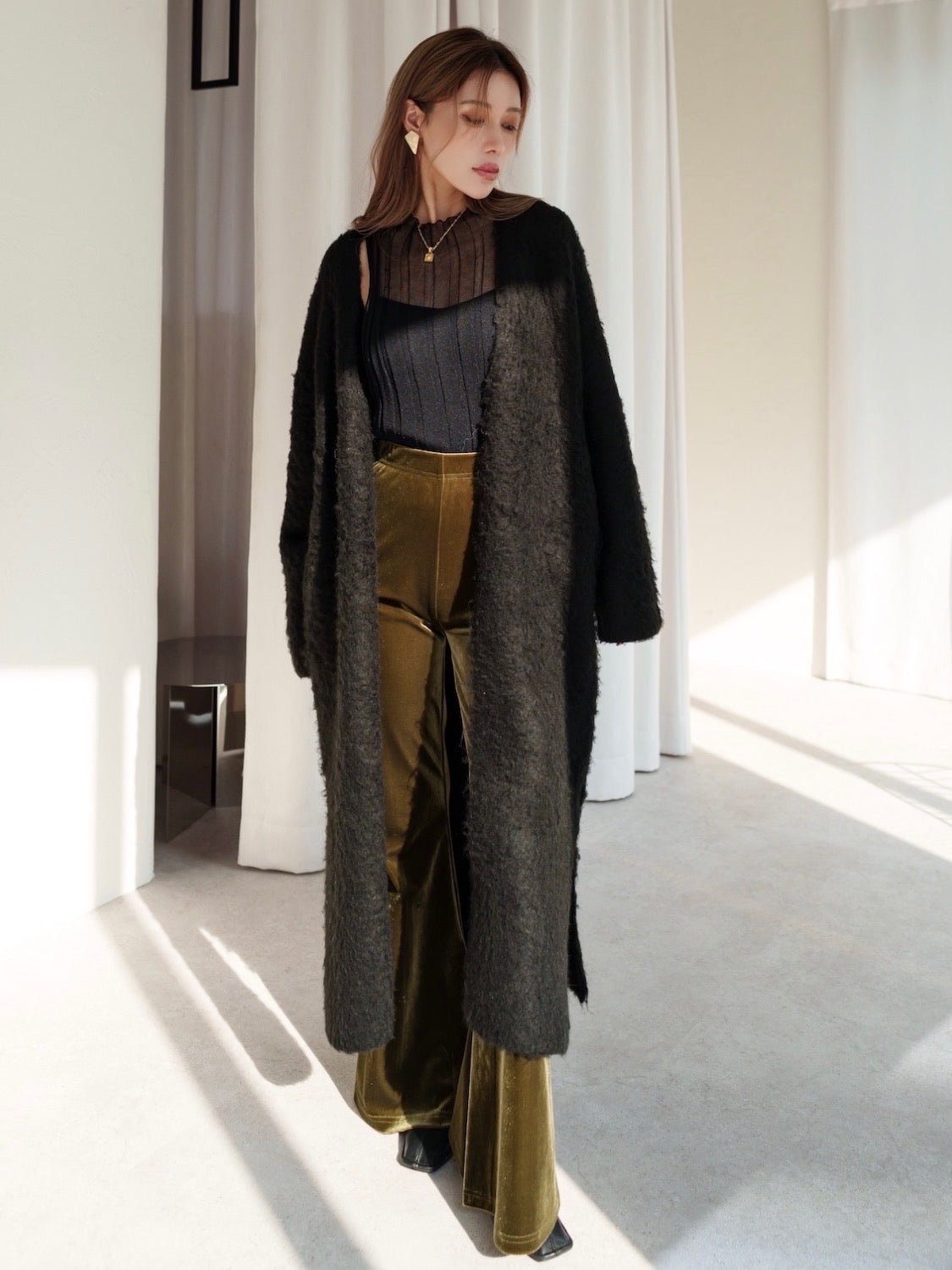 Wool Long Cardigan