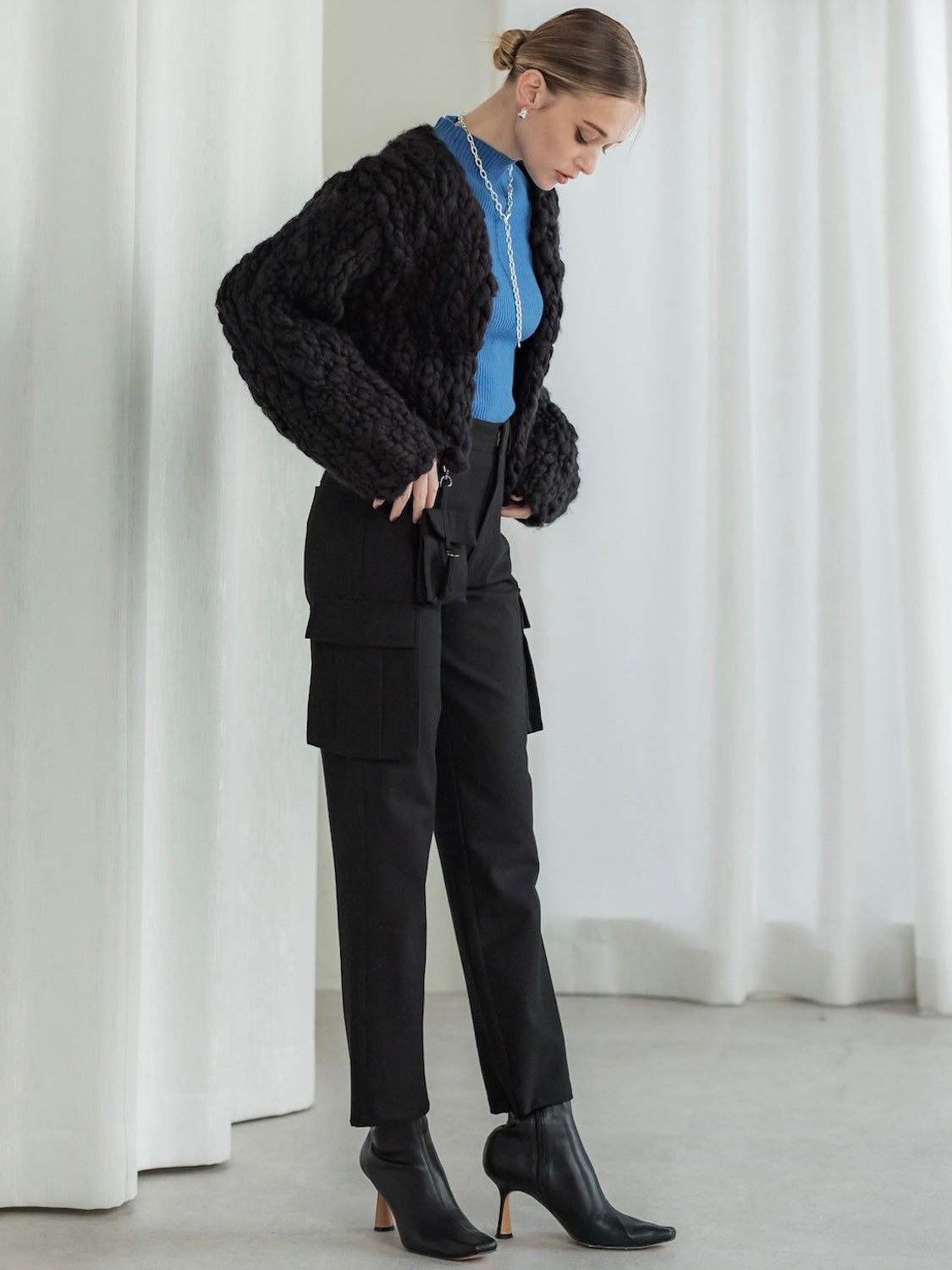 ビッグスラブ クロップド Cardigan