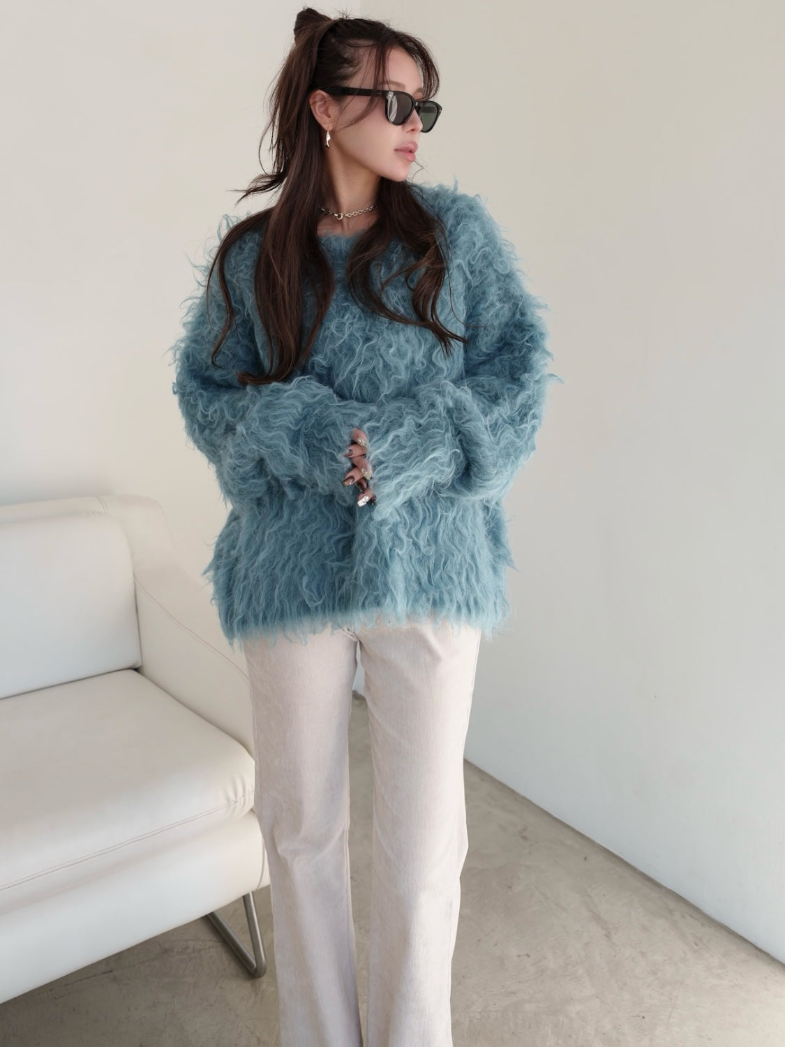 Fluffawa ウール ニット プルオーバー
