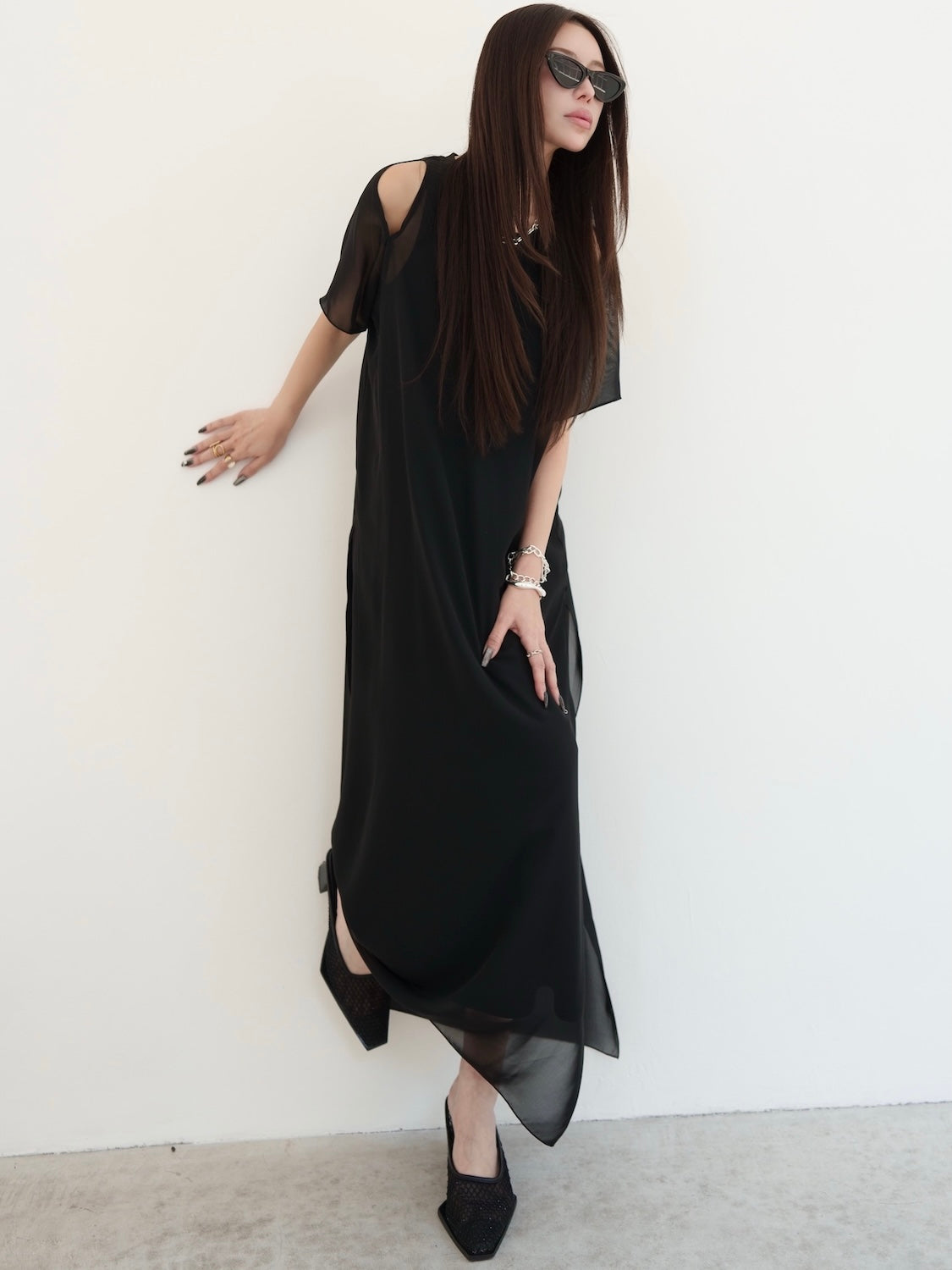 MODEL:159cm<br>COLOR:ブラック