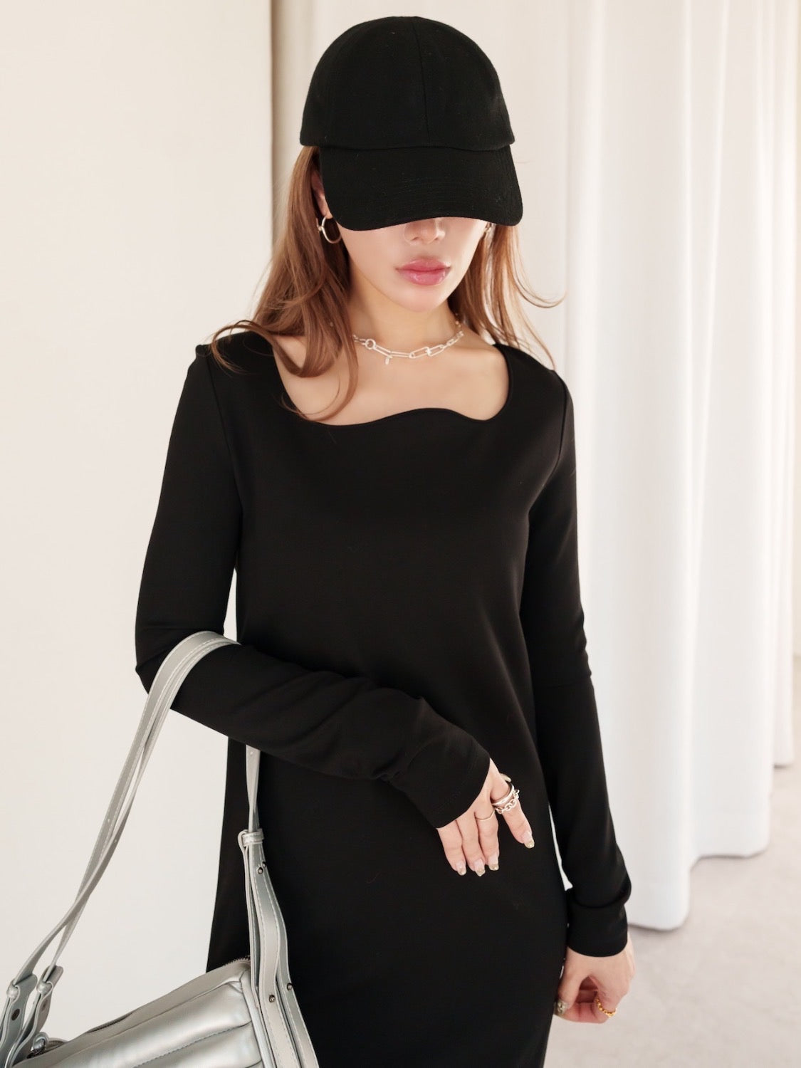 MODEL:159cm<br>COLOR:ブラック